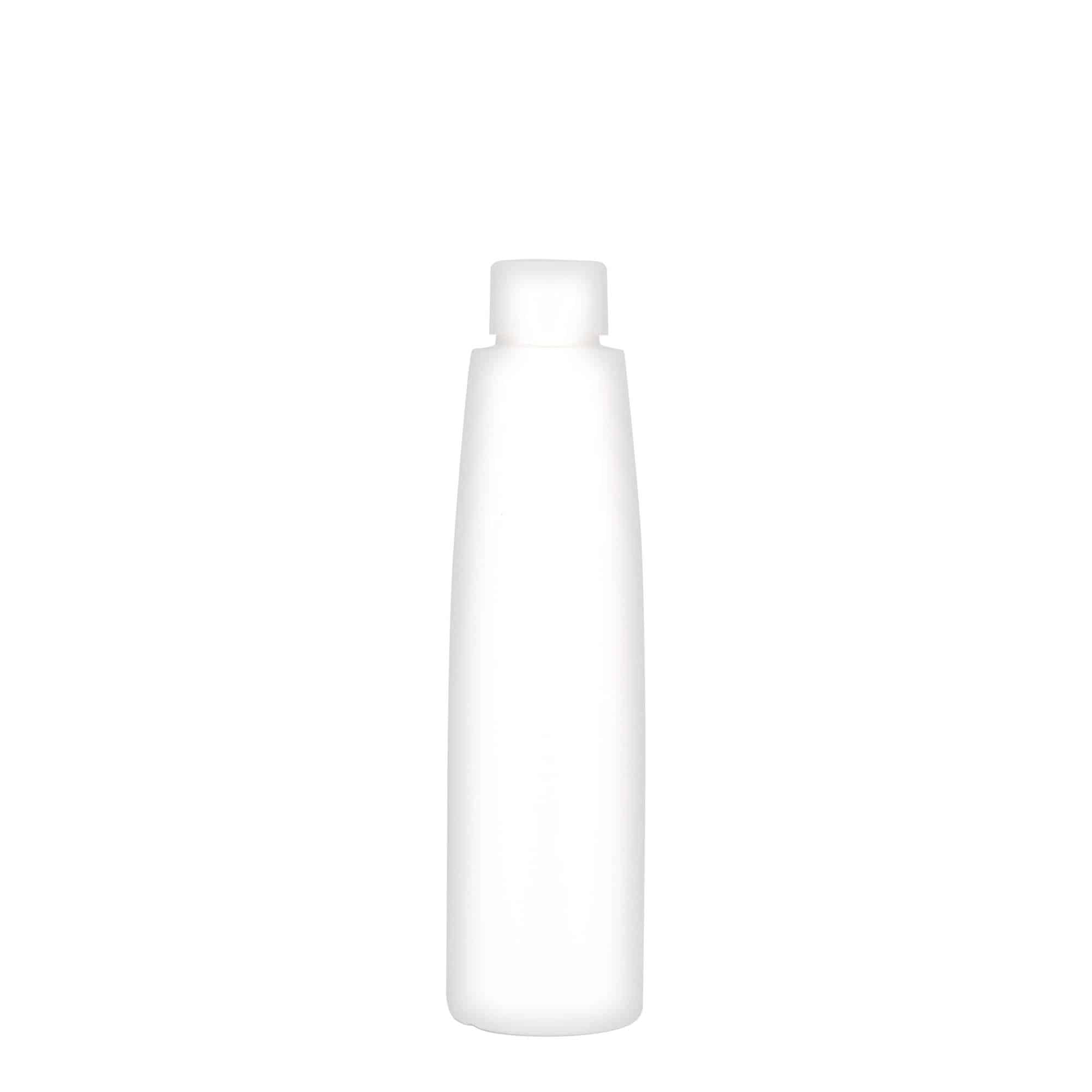 200 ml plastična steklenica »Donald«, HDPE, bela, ustje: GPI 24/410