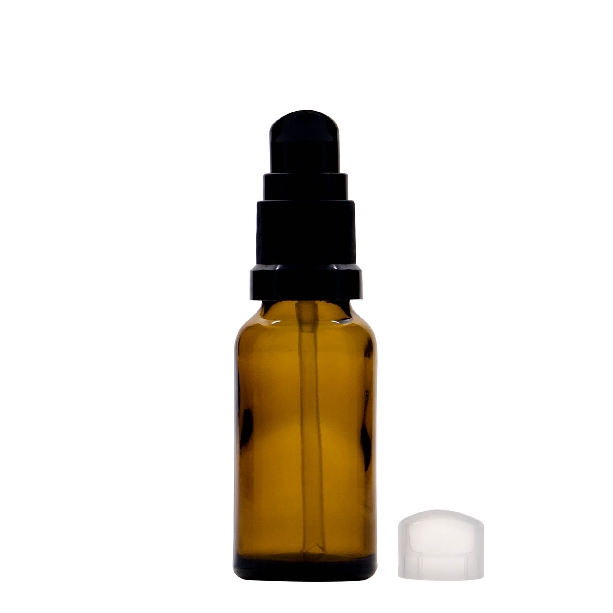 20 ml medicinska steklenička z dozirno črpalko za losjone, steklo, rjava, odprtina: DIN 18 20 ml medicinska steklenička z dozirno črpalko za losjone, steklo, rjava, odprtina: DIN 18