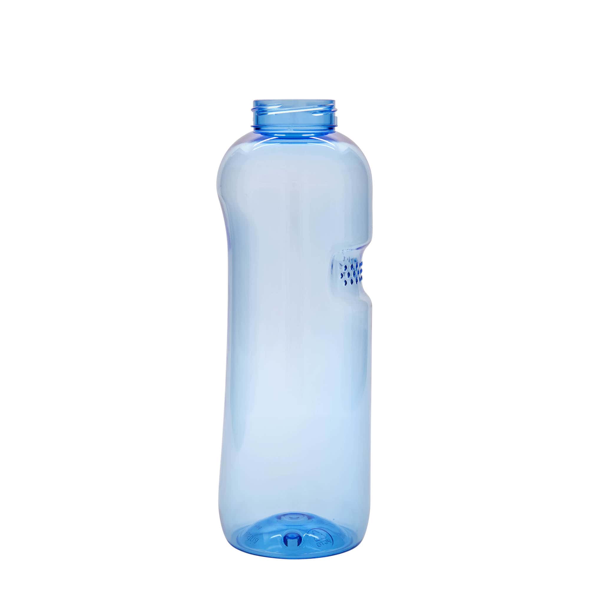 1.000 ml PET-pitna steklenica 'Kavodrink', plastika, modra
