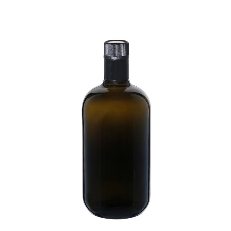 750 ml steklenica za kis/oljčno olje 'Biolio', steklo, starinsko zeleno, odprtina: DOP