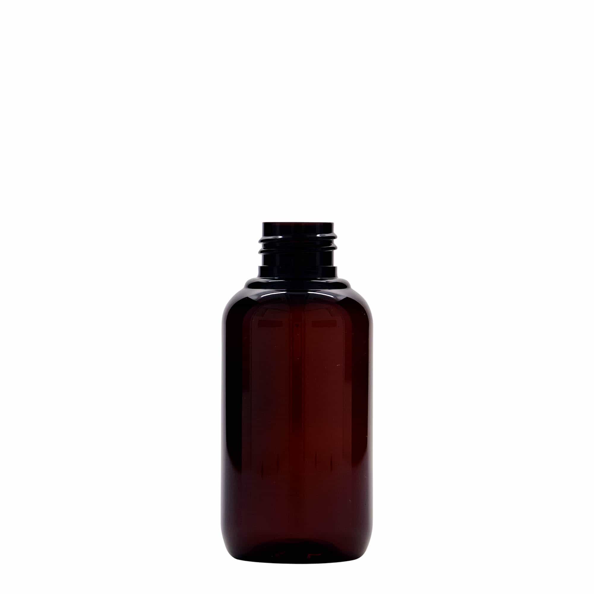 100 ml reciklirana plastična steklenička 'Victor's Best', PCR, rjava, odprtina: 24/410