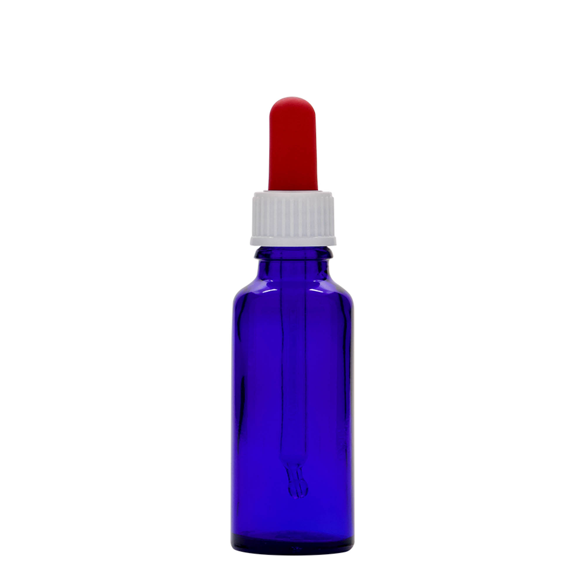 30 ml steklenička z kapalko, medicinska, steklo, kraljevsko modro-rdeča, odprtina: DIN 18 30 ml steklenička z kapalko, medicinska, steklo, kraljevsko modro-rdeča, odprtina: DIN 18