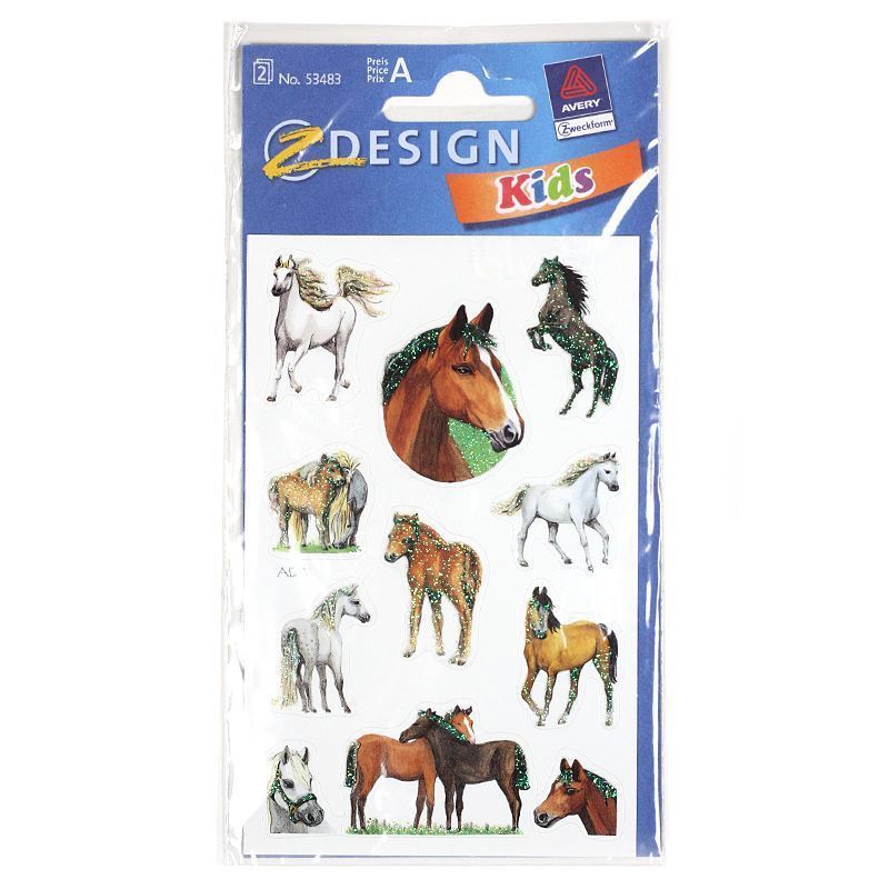 Zweckform nalepke 'Konji', papir, večbarvno Zweckform nalepke 'Konji', papir, večbarvno