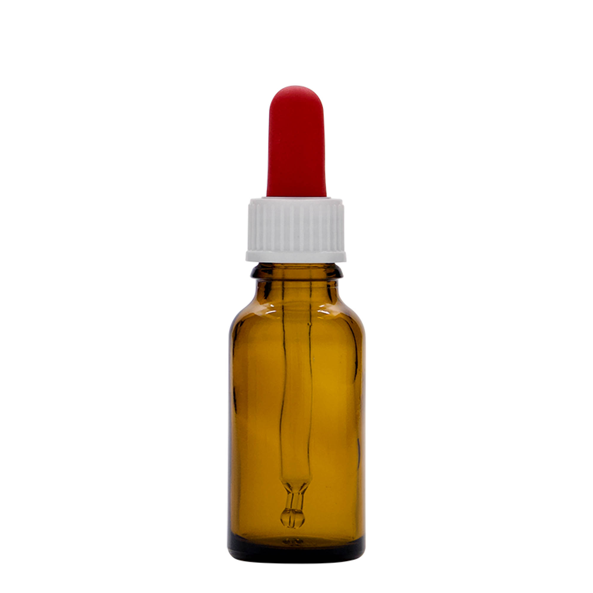 20 ml steklenička z pipeto, medicinska, steklo, rjava, odprtina: DIN 18
