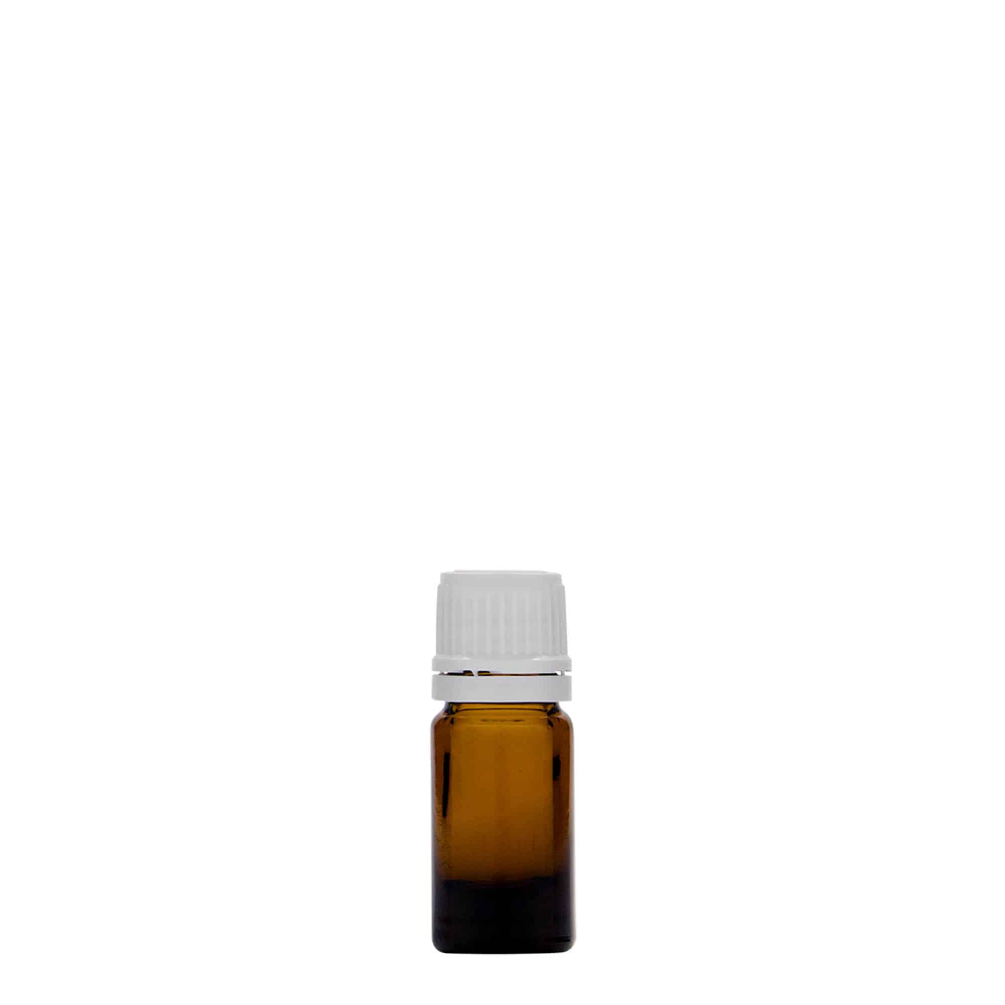 5 ml steklenica za zdravila, steklo, rjava, ustje: DIN 18