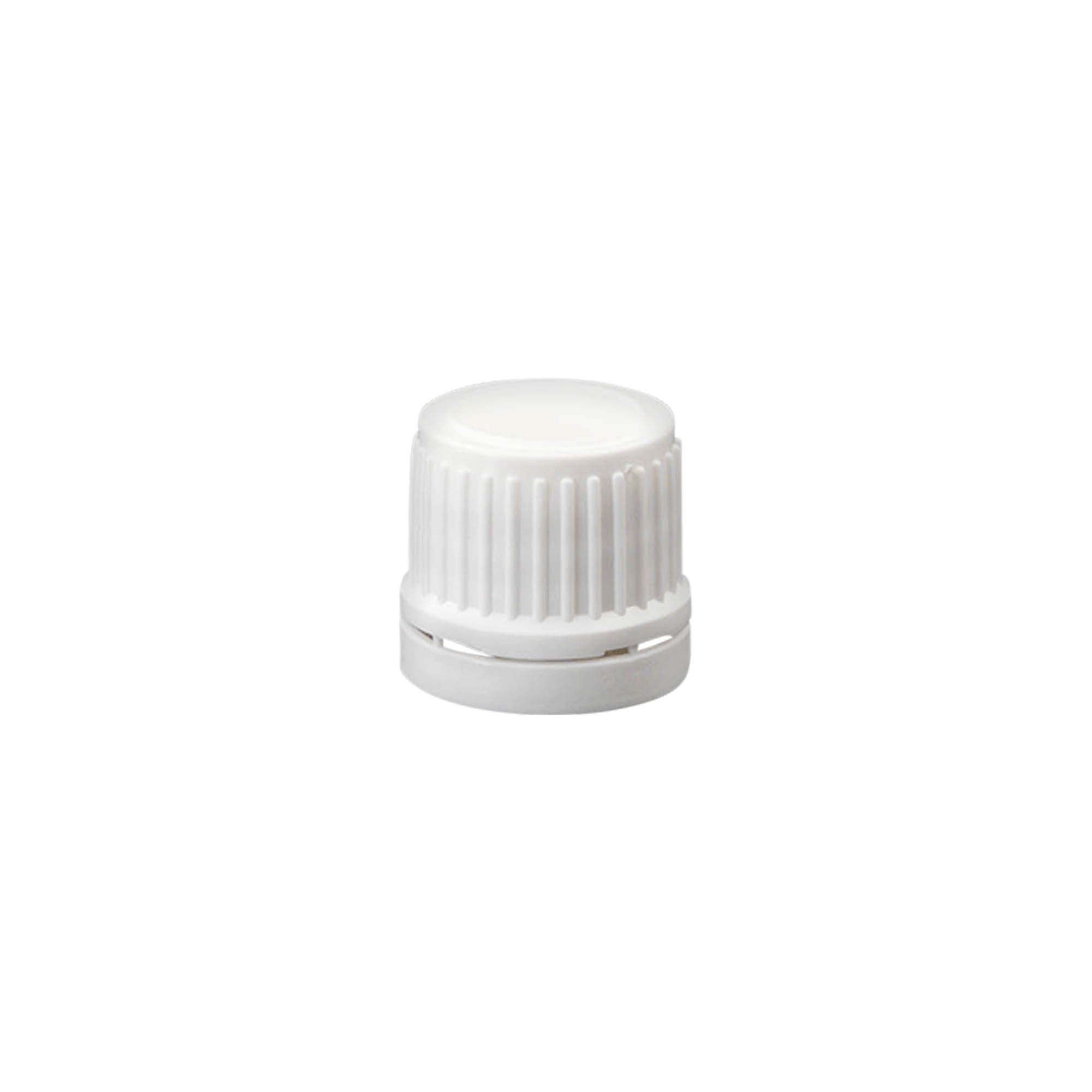 Vijak s tesnilom za originalnost, PE-plastika, bela, za odprtino: DIN 18 Vijak s tesnilom za originalnost, PE-plastika, bela, za odprtino: DIN 18