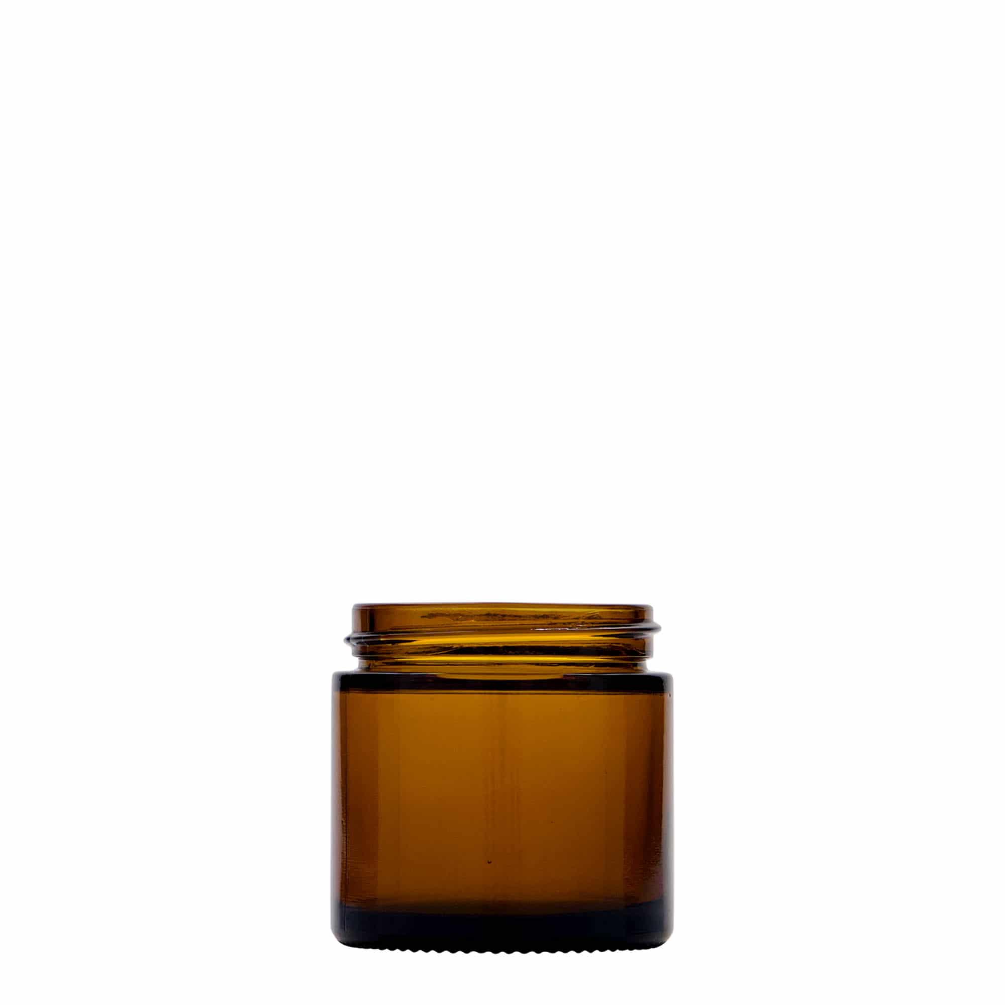 60 ml kozarec 'Brown Line', steklo, rjavo, odprtina: navojni zamašek