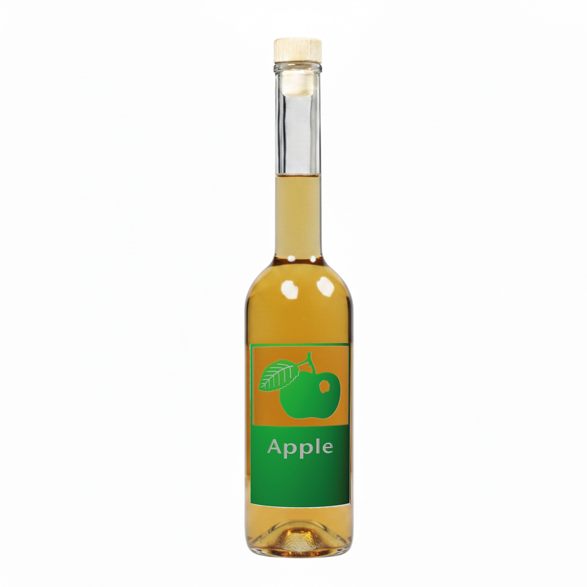 500 ml steklenica 'Opera', motiv: jabolko, odprtina: plutovina