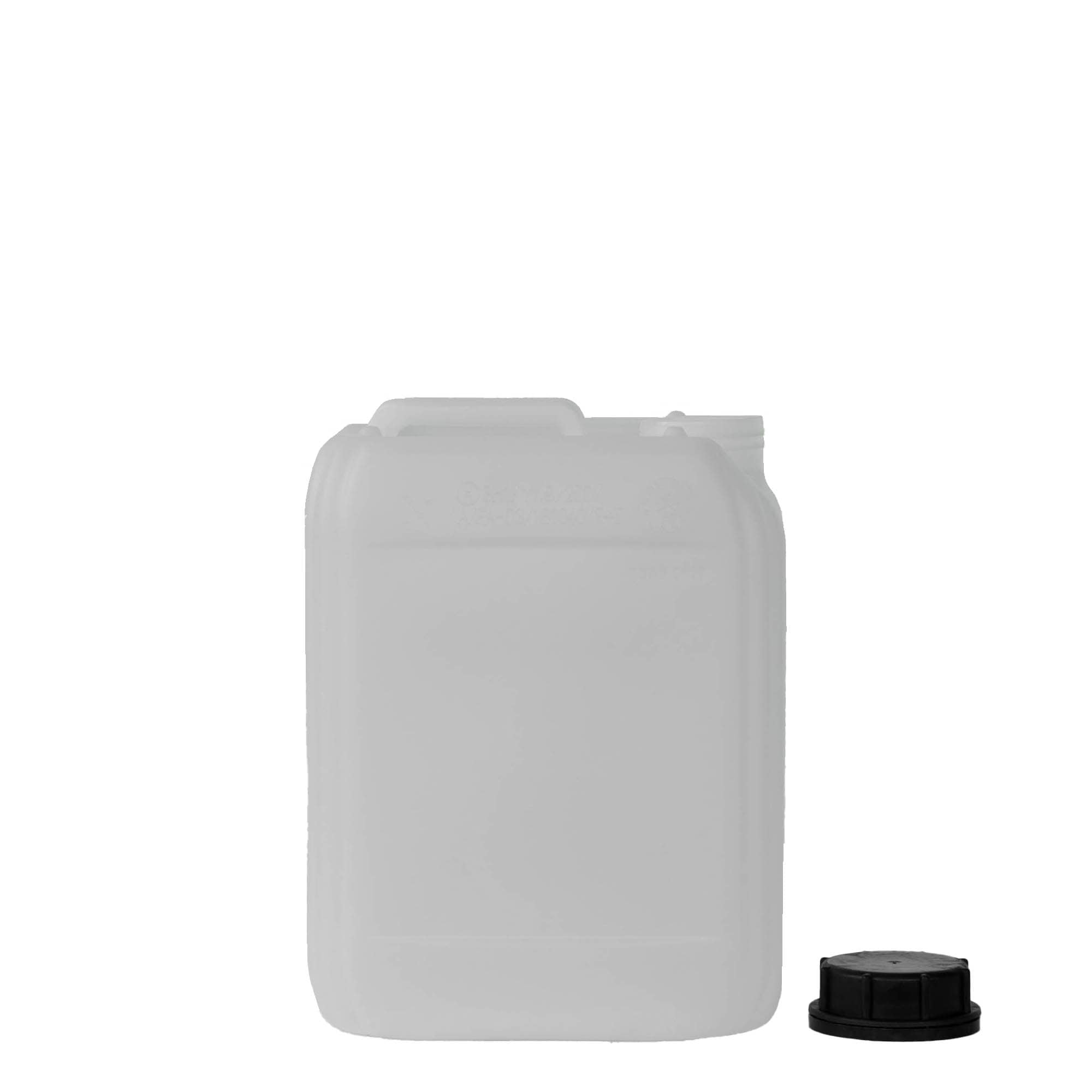 5 l kanister, pravokoten, HDPE-plastika, naraven, odprtina: ND 55