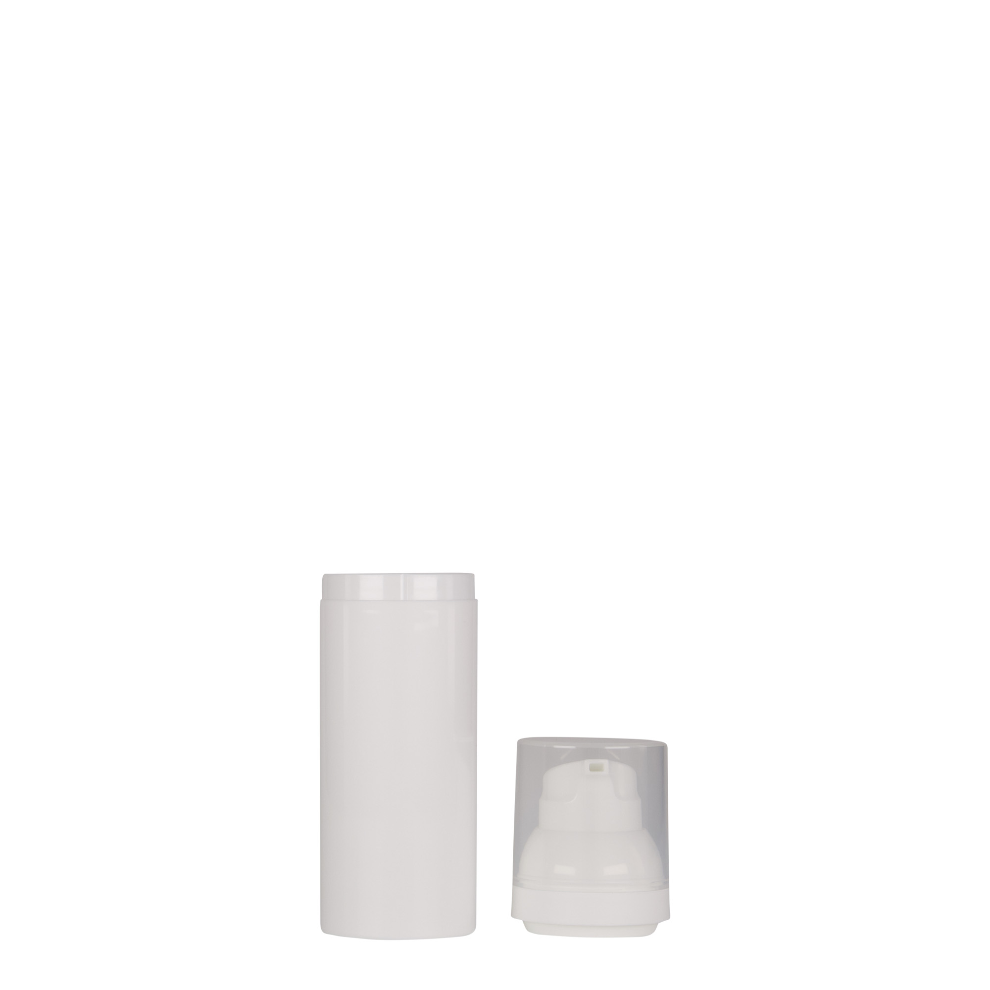 50 ml brezzračni razpršilnik 'Mezzo', PP-plastika, bel 50 ml brezzračni razpršilnik 'Mezzo', PP-plastika, bel