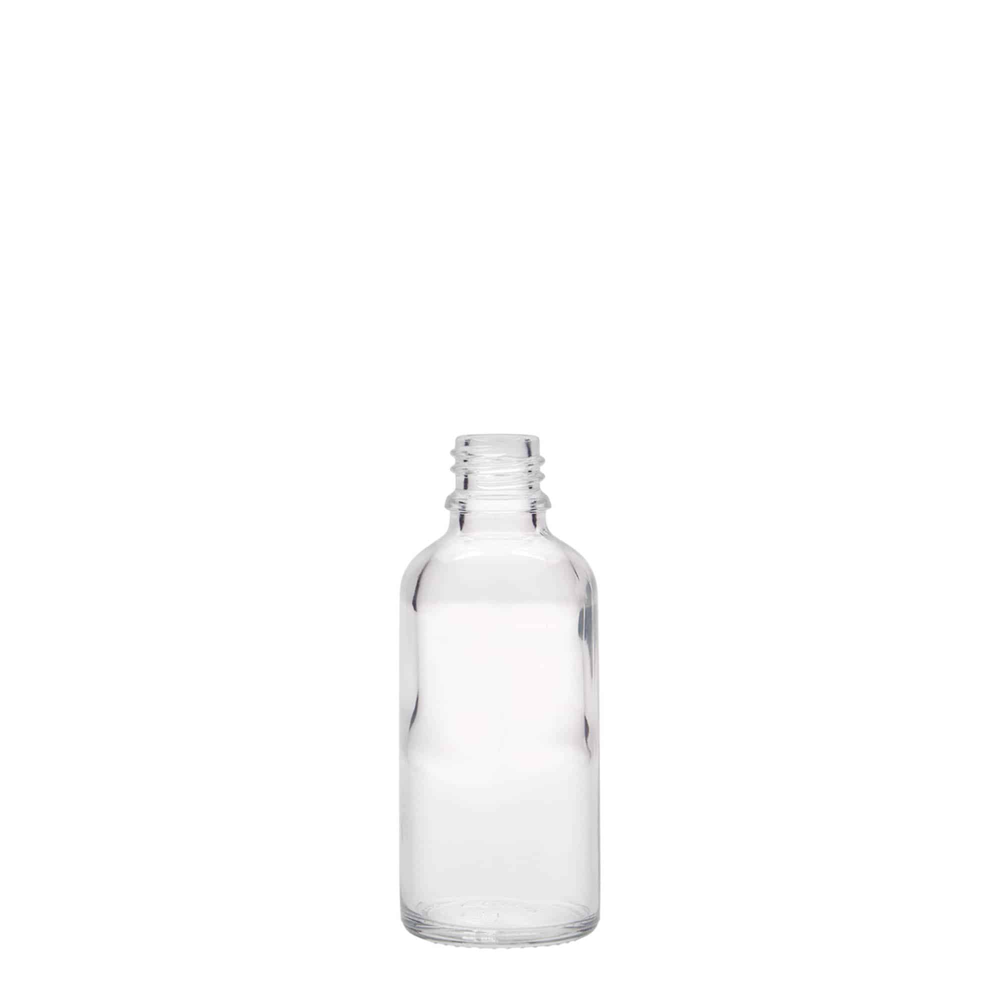 50 ml medicinska steklenička, steklo, odprtina: DIN 18