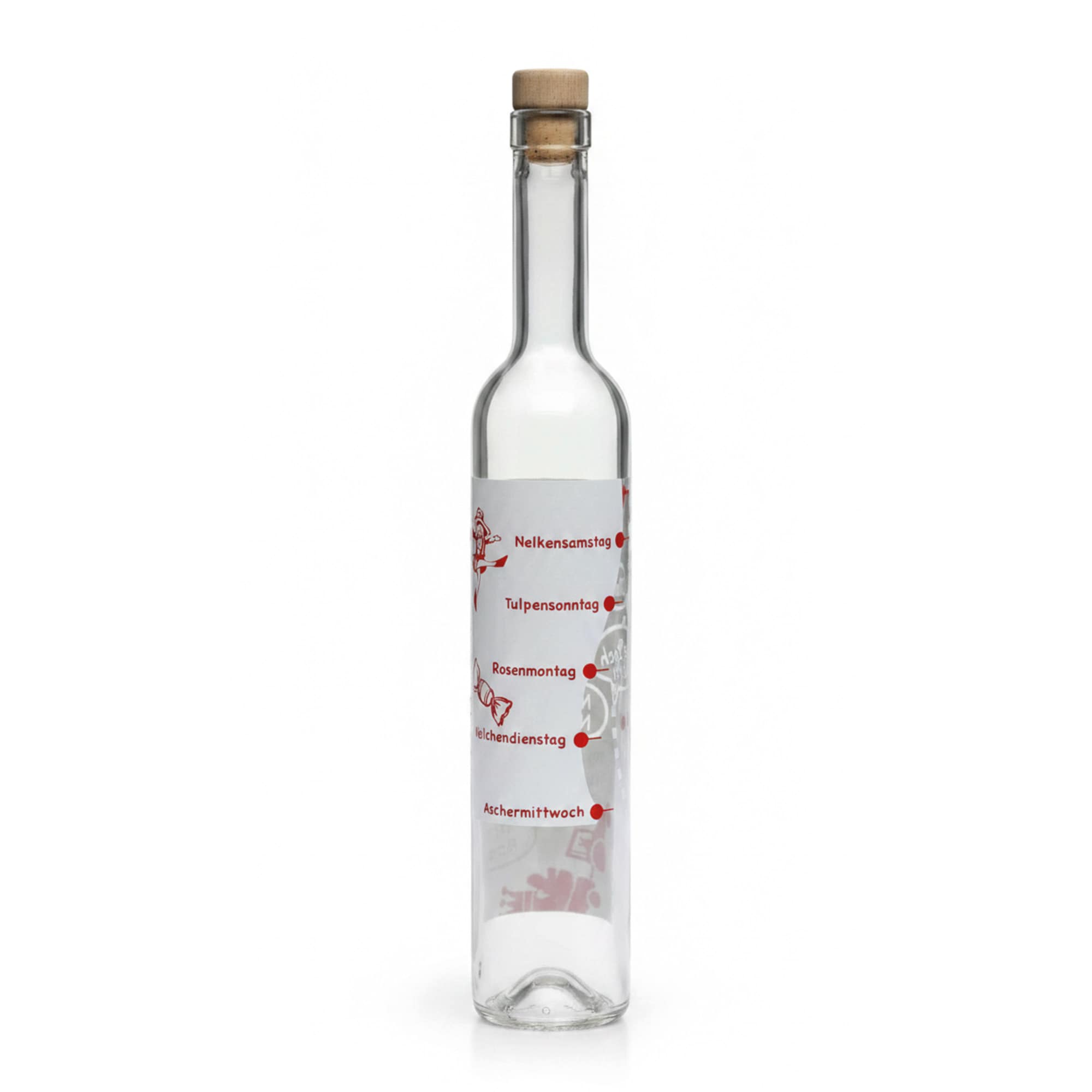 500 ml steklenica Maximo s potiskom 'Karneval', odprtina: pluta