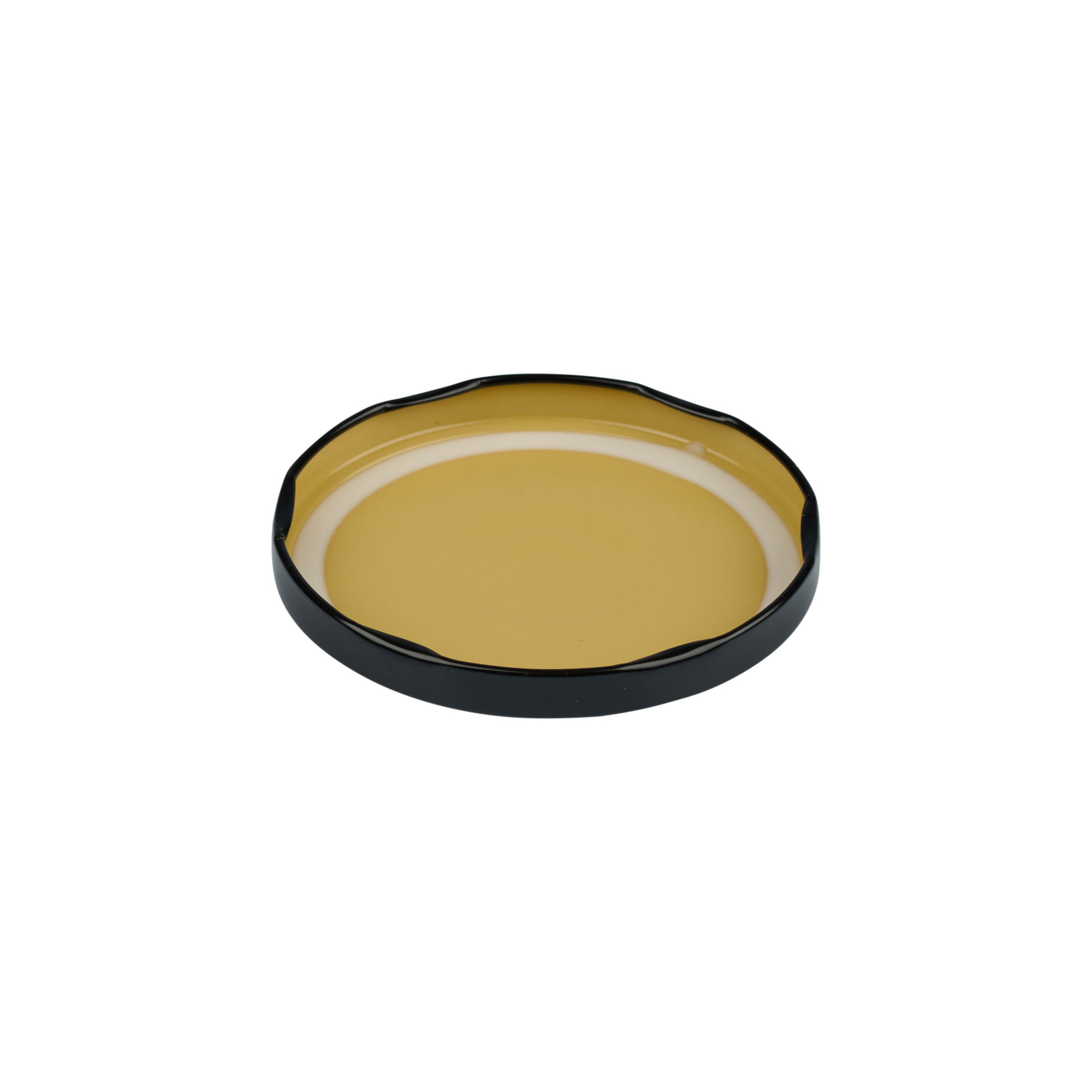 Twist-Off pokrovček, belo pločevino, črn, za odprtino: TO 82