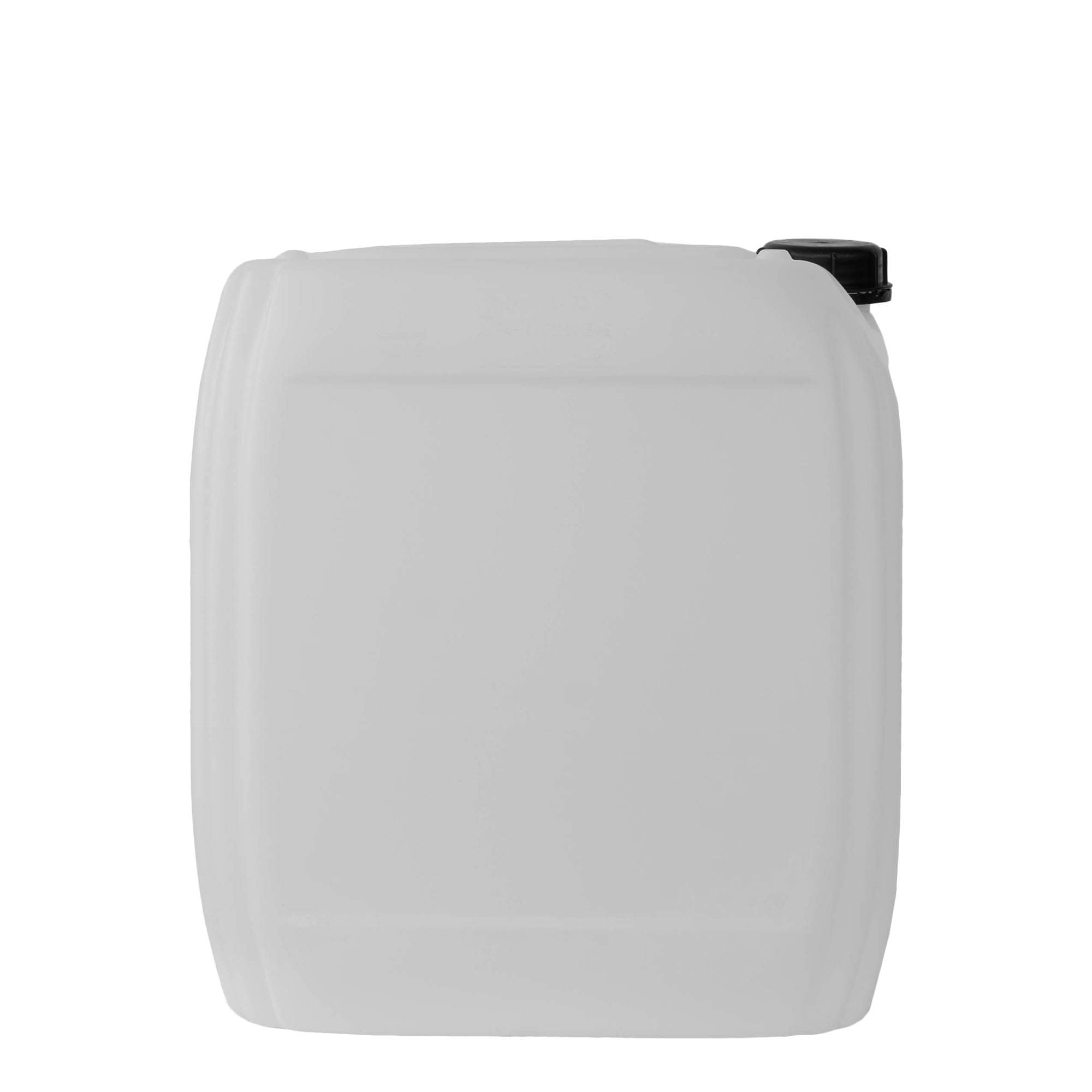 25 l kanister, pravokoten, HDPE-plastika, naraven, odprtina: ND 60
