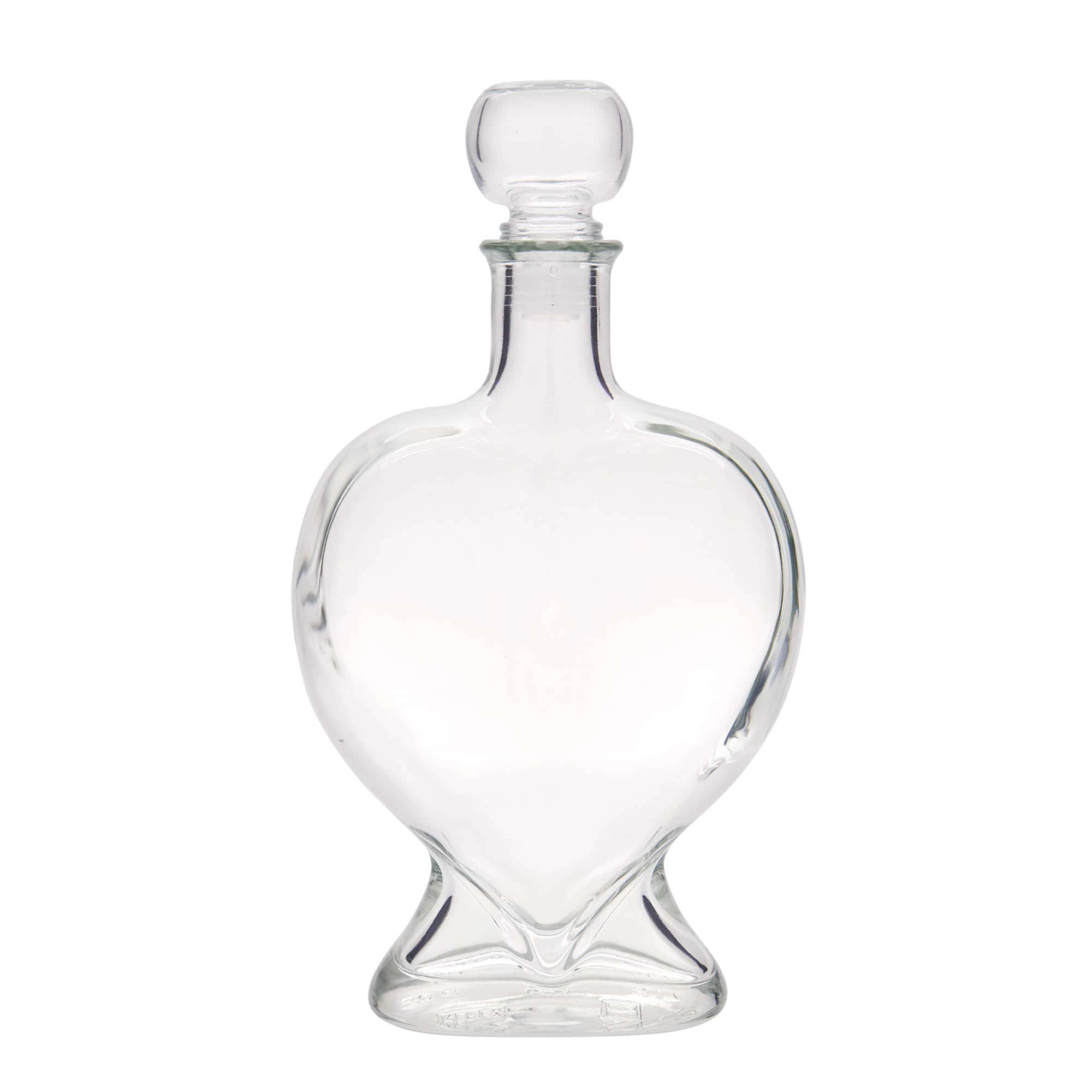500 ml steklenica 'Srce', odprtina: plutovina