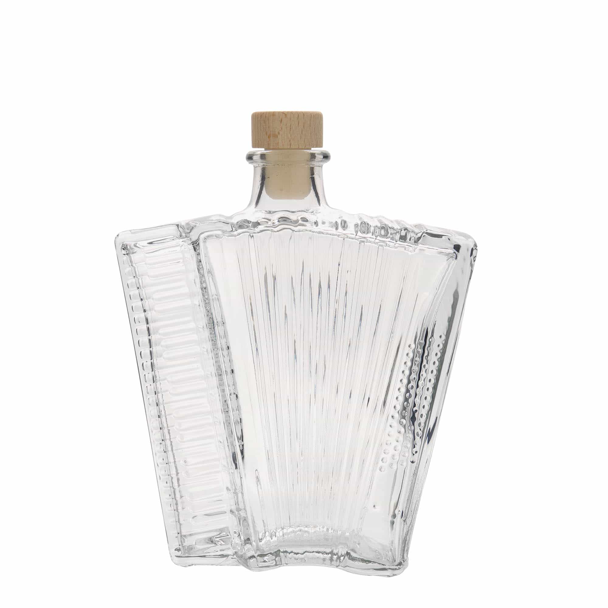 500 ml steklena steklenica »Harmonika«, ustje: pluta
