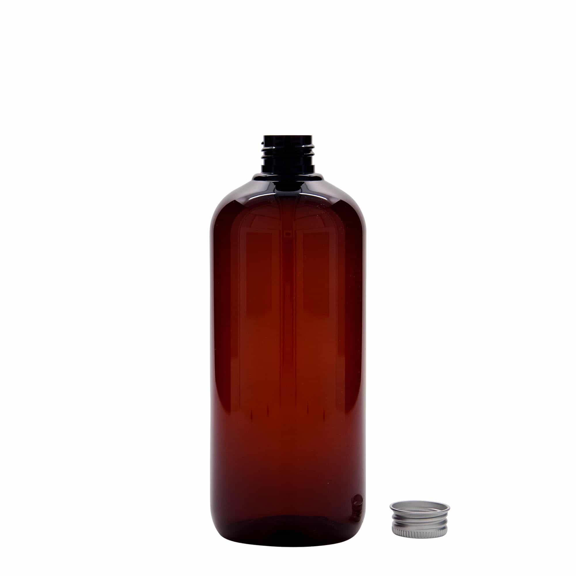 500 ml reciklirana plastična steklenica 'Victor's Best', PCR, rjava, odprtina: 24/410