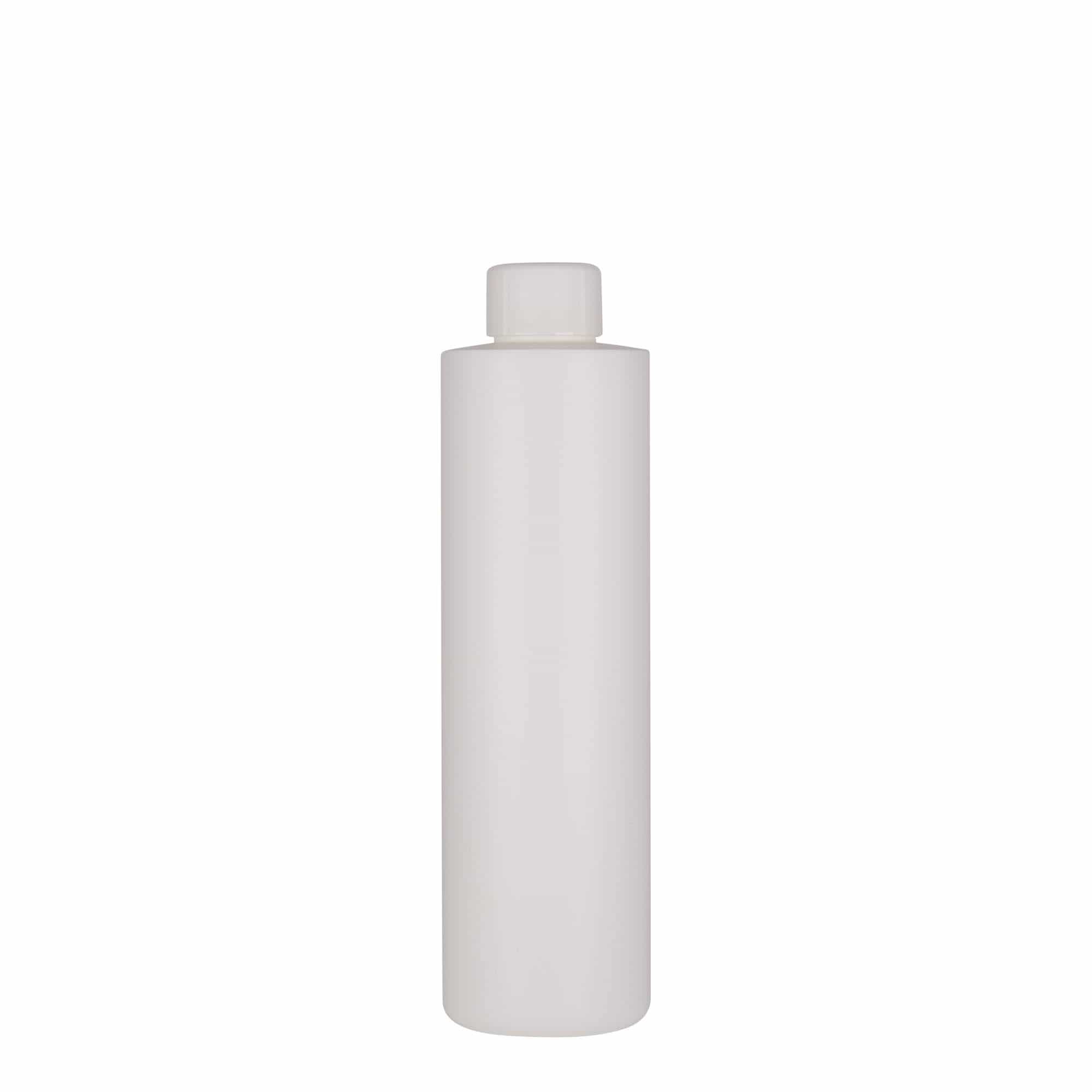 250 ml plastična steklenica »Pipe«, HDPE, bela, ustje: GPI 24/410