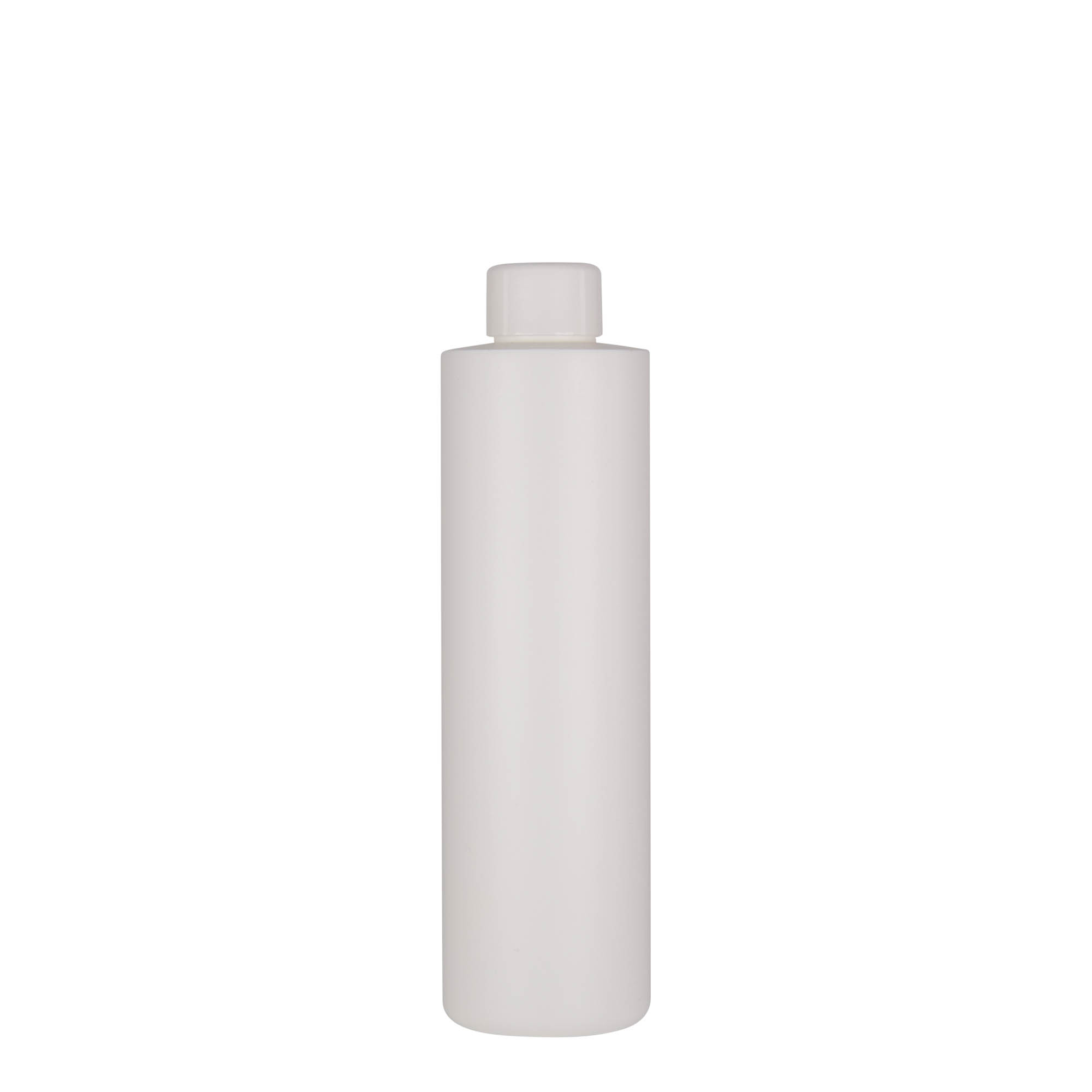 250 ml plastična steklenica 'Pipe', HDPE, bela, odprtina: 24/410