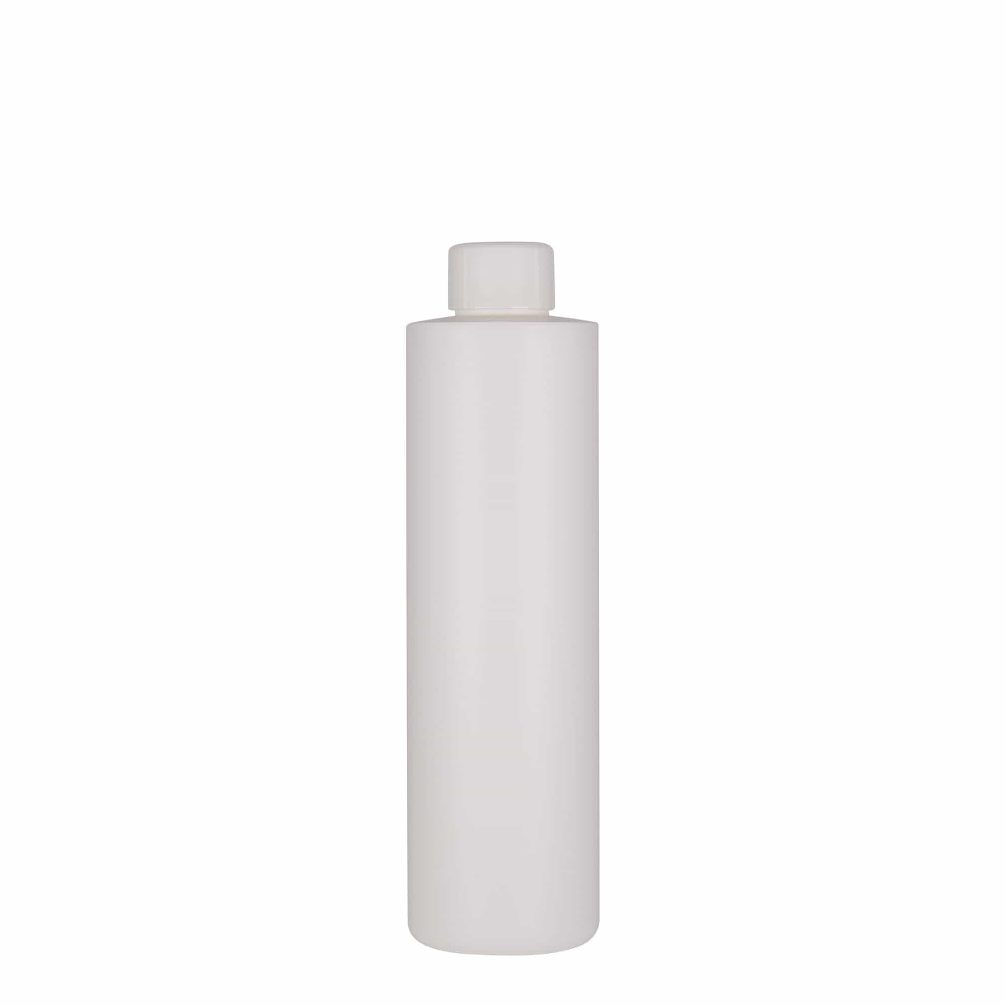 250 ml plastična steklenica 'Pipe', HDPE, bela, odprtina: 24/410