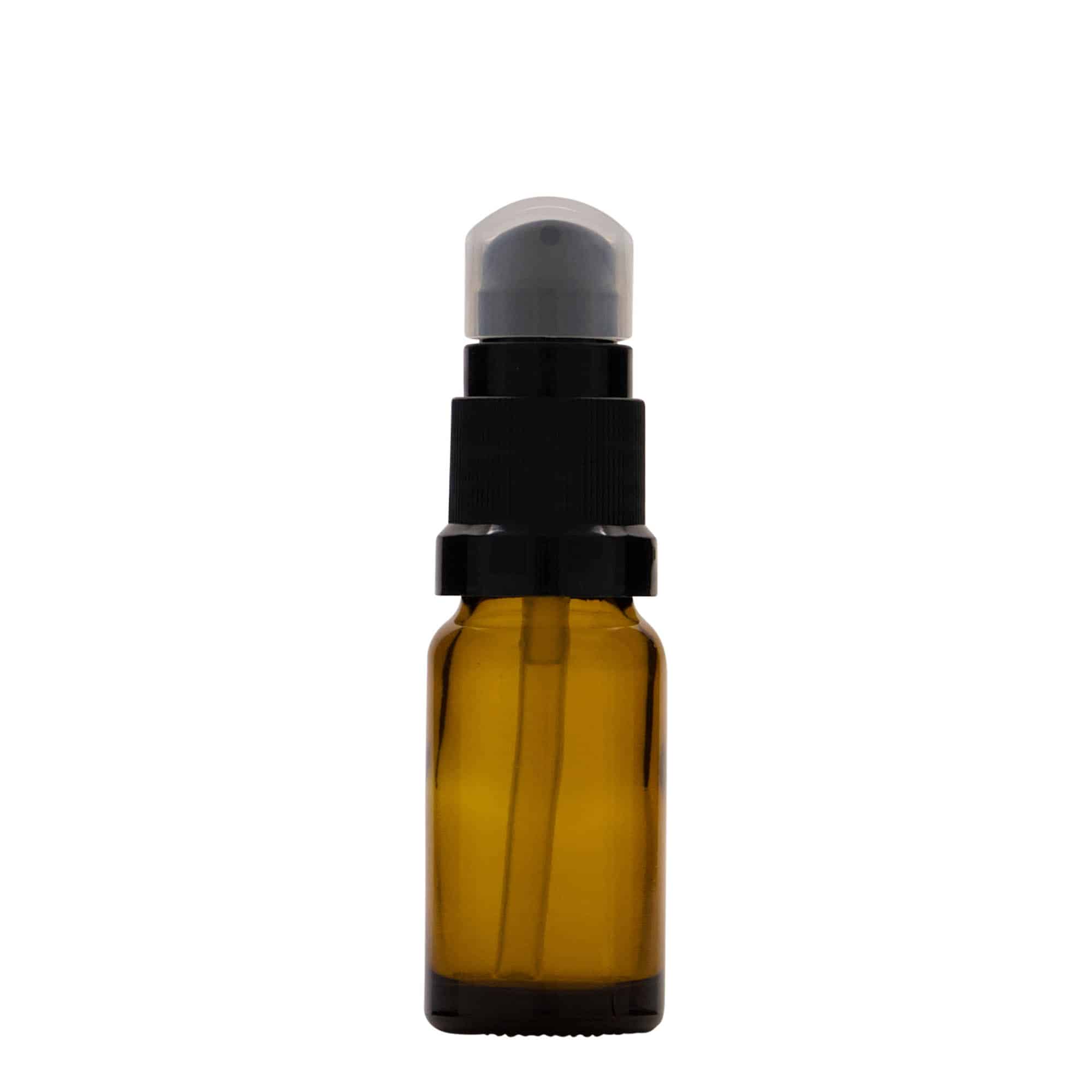 10 ml steklenica za zdravila s črpalko za losjon, steklo, rjava, ustje: DIN 18 10 ml steklenica za zdravila s črpalko za losjon, steklo, rjava, ustje: DIN 18