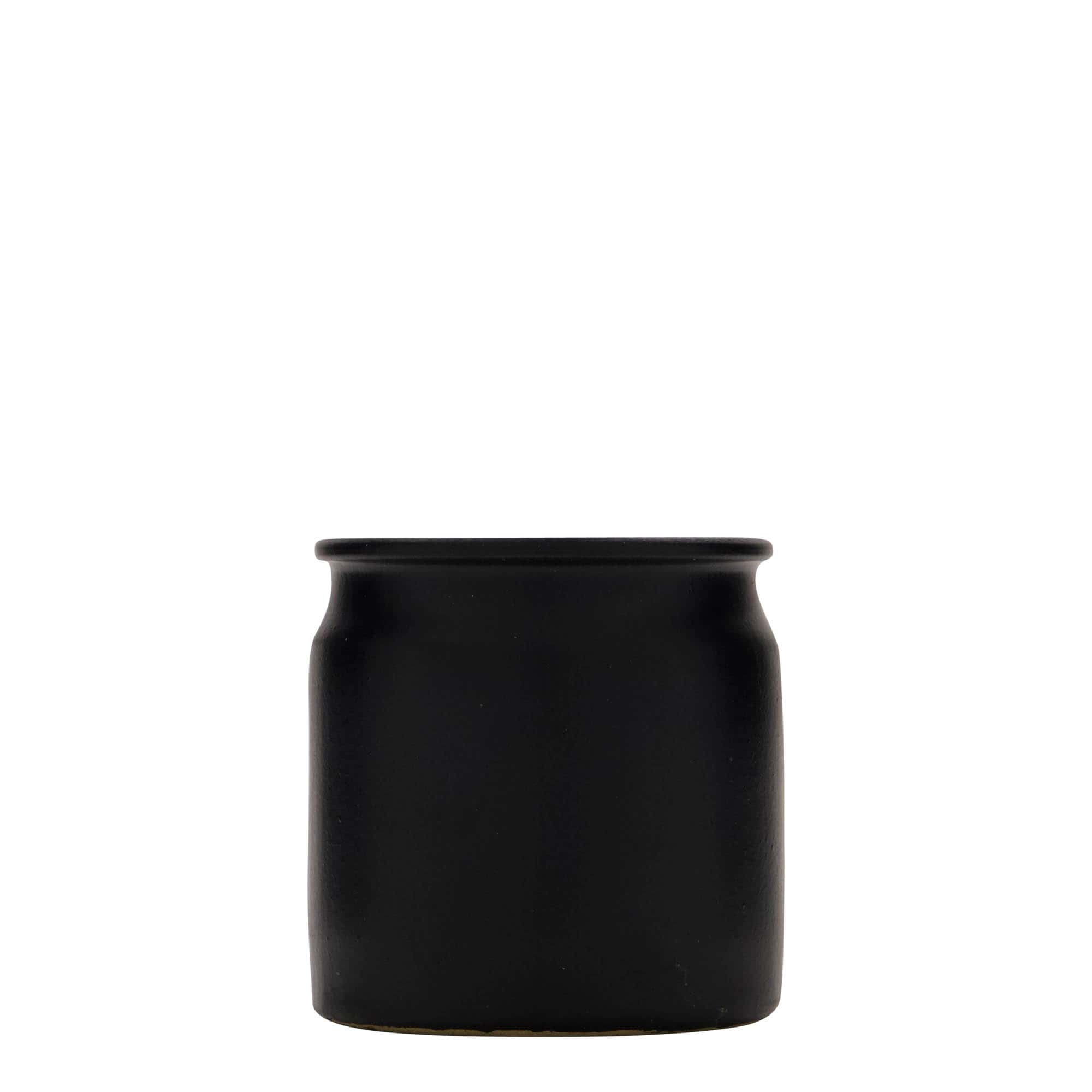 160 ml lončena posoda, keramika, črna, ustje: pluta 160 ml lončena posoda, keramika, črna, ustje: pluta