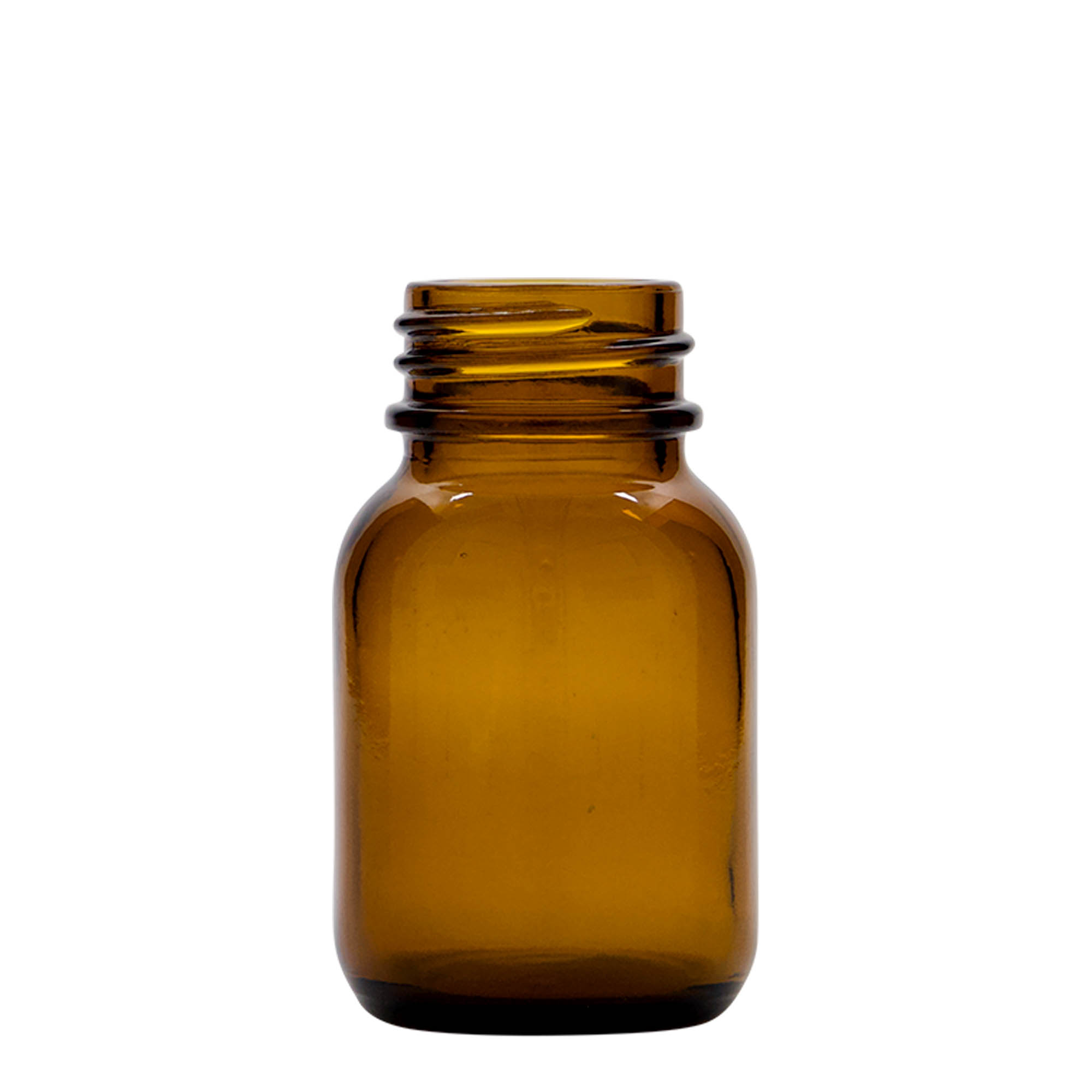 50 ml steklenica z širokim vratom, rjava, odprtina: DIN 32