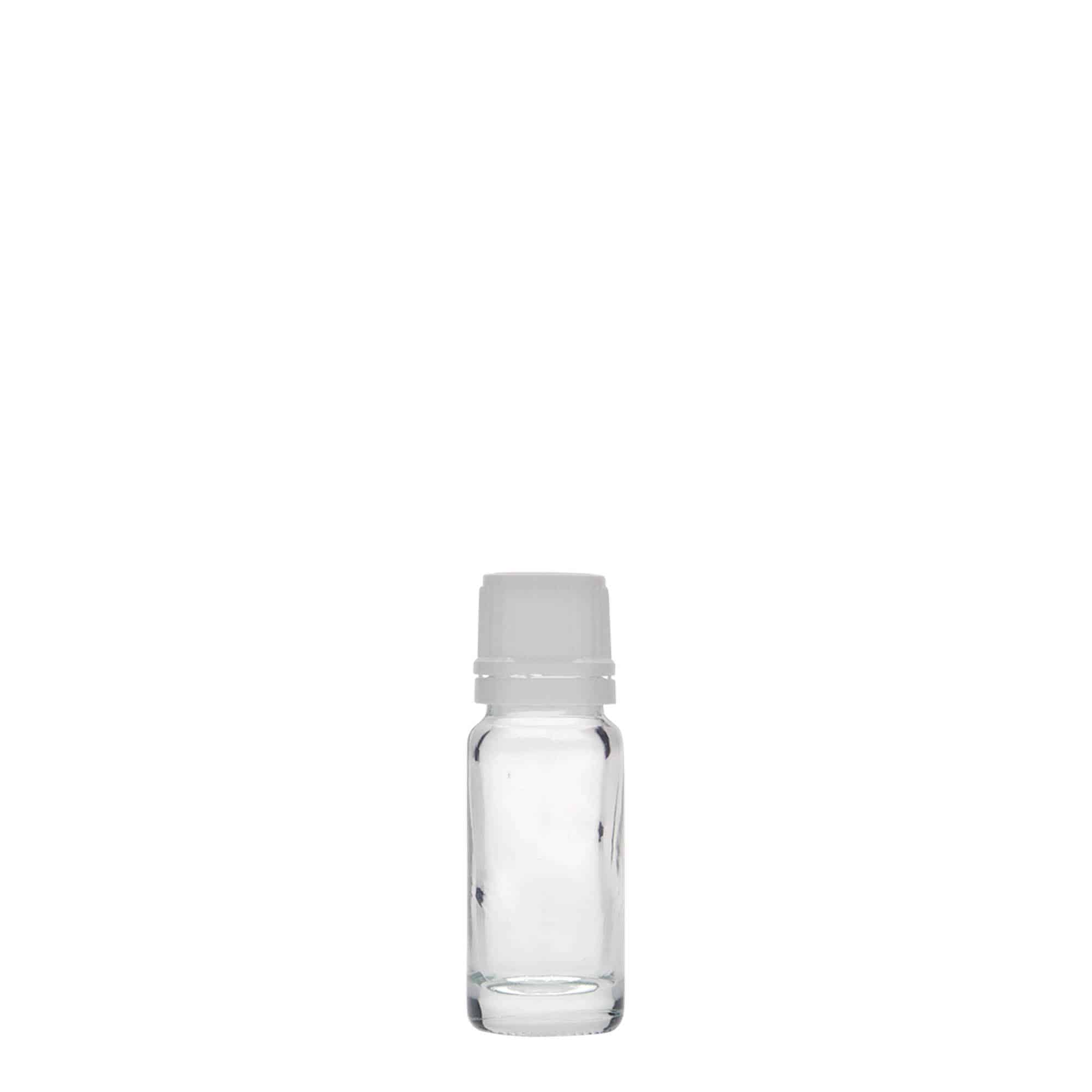 10 ml steklenica za zdravila, steklo, ustje: DIN 18