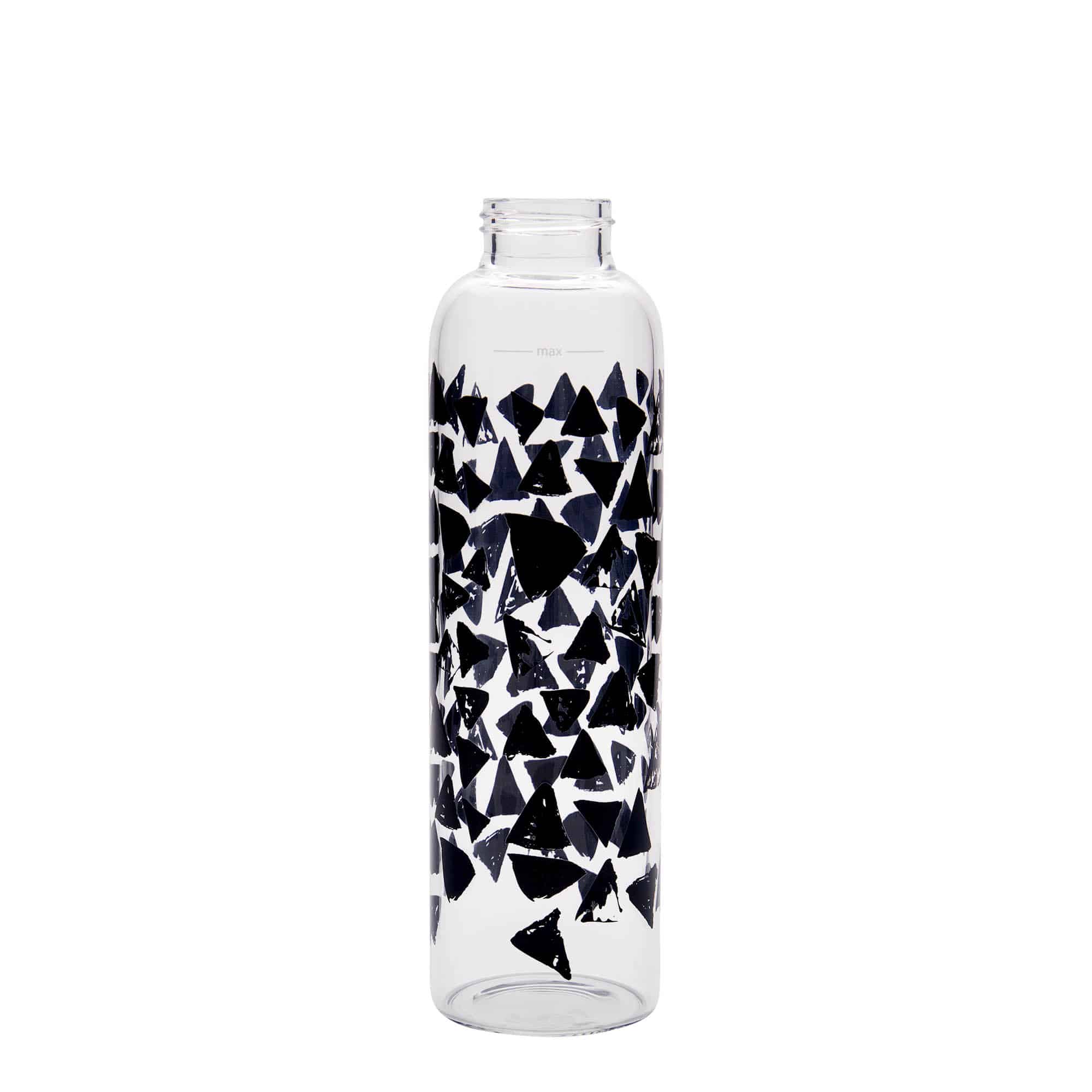 500 ml steklenica za pijačo »Perseus«, motiv: črni trikotniki, ustje: navojni zamašek 500 ml steklenica za pijačo »Perseus«, motiv: črni trikotniki, ustje: navojni zamašek