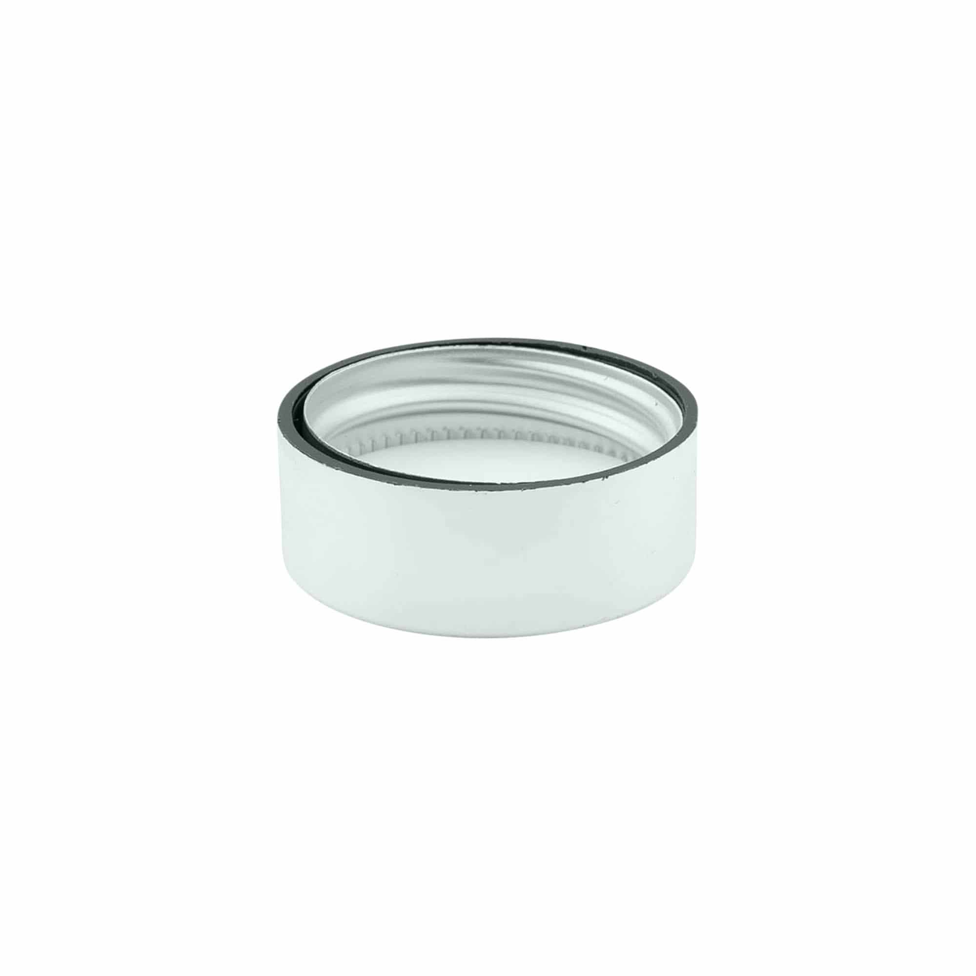 Vijčni pokrovček, ABS-plastika, srebrne barve, za odprtino: GPI 33/400