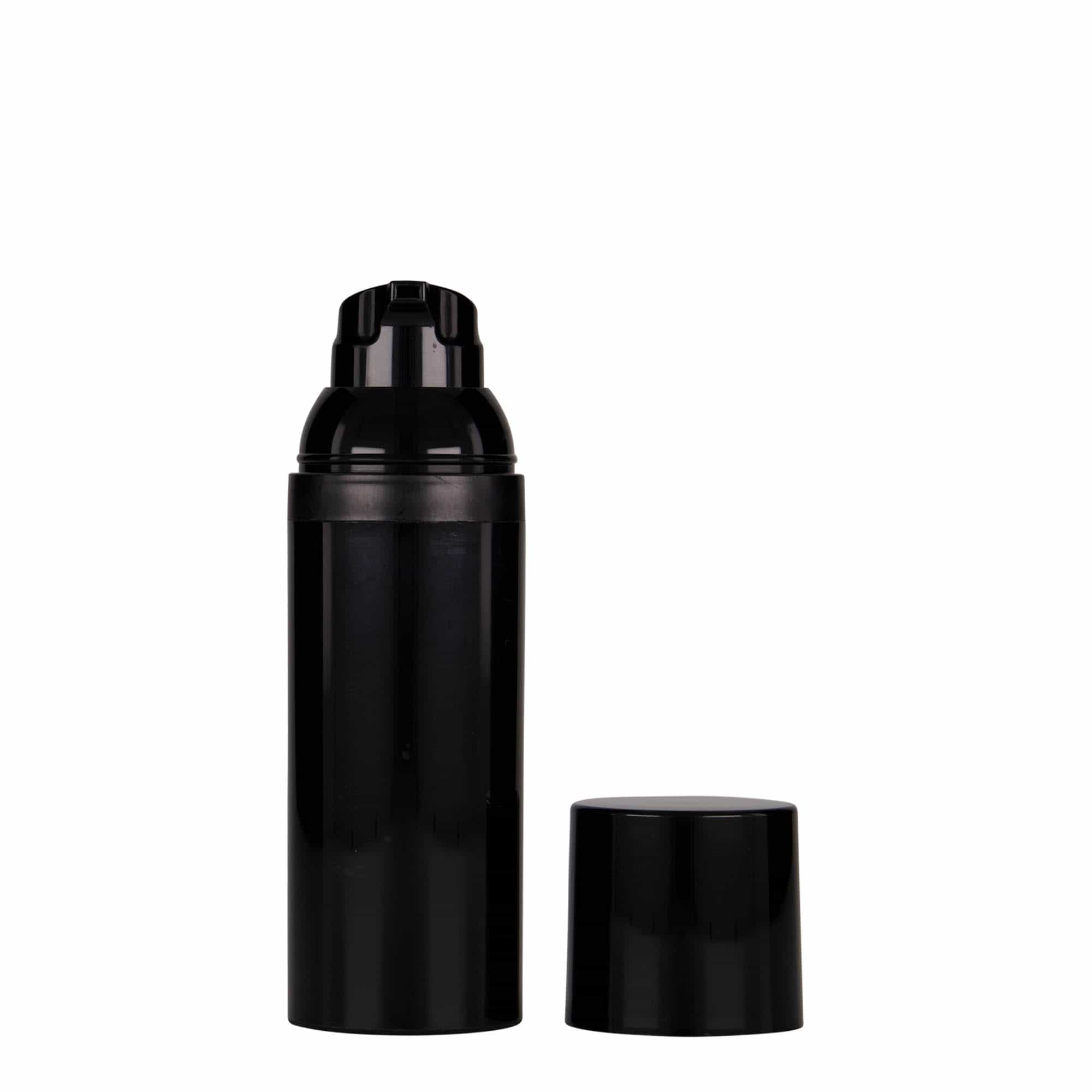 50 ml Airless dozirnik 'Mezzo', PP-plastika, črn