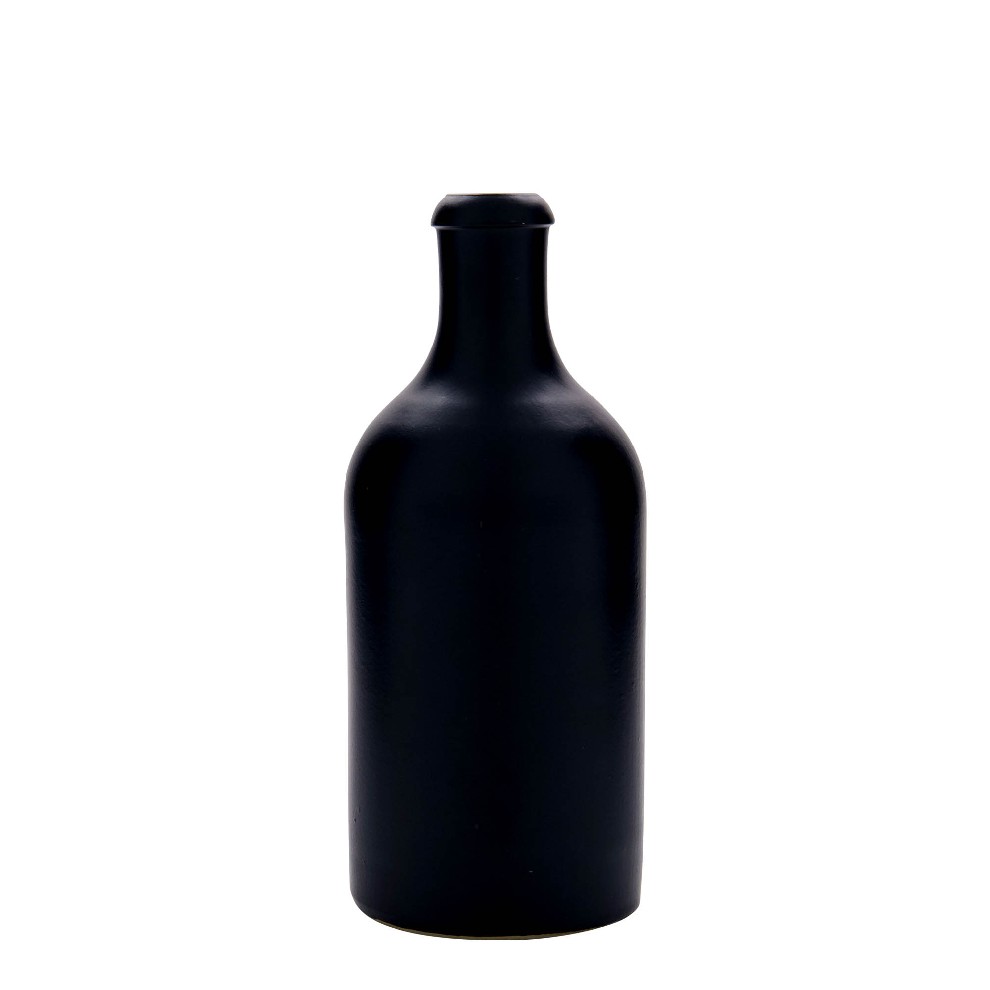 500 ml glineni vrč, kamnina, črn, odprtina: pluta