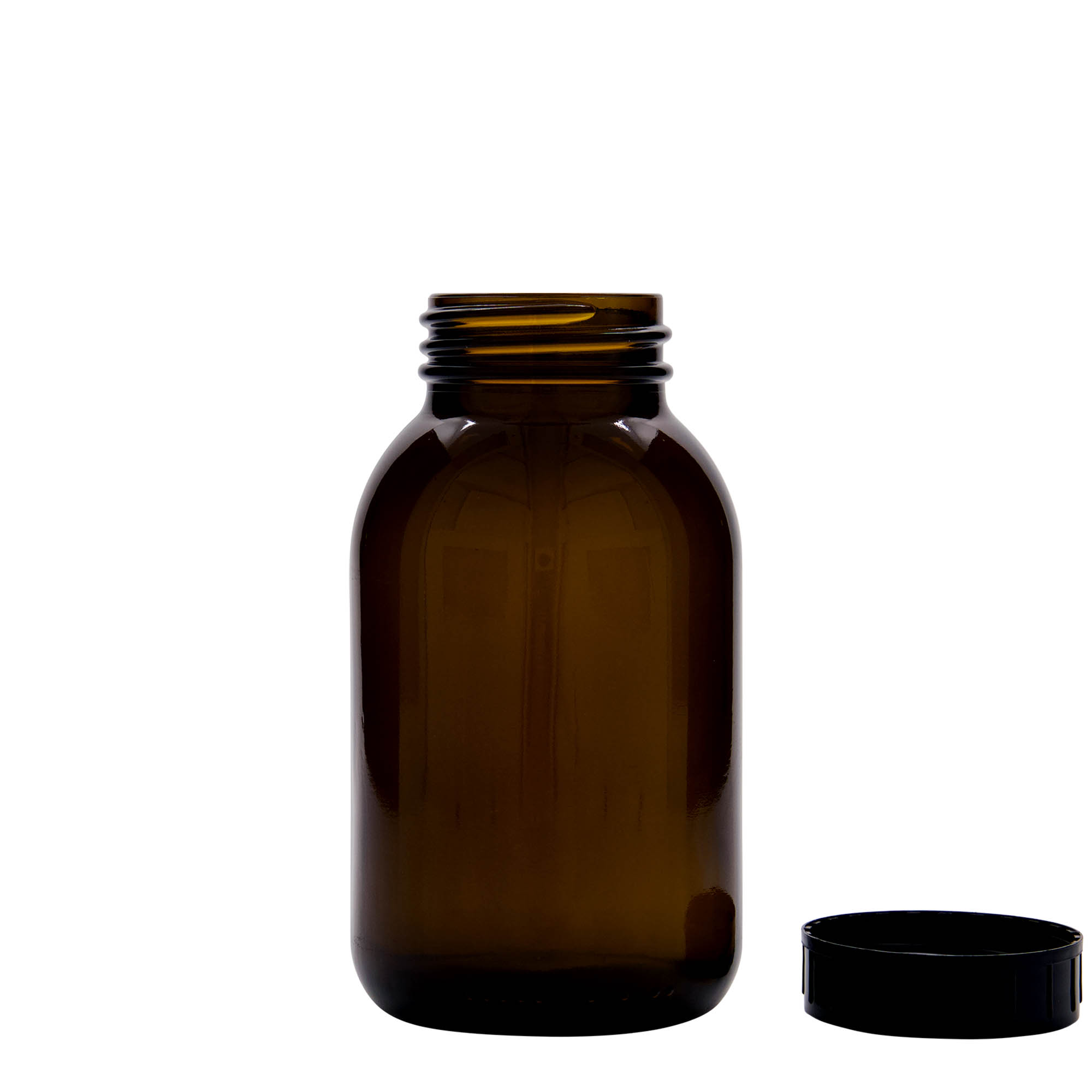 500 ml steklenica z širokim vratom, rjava, odprtina: DIN 55