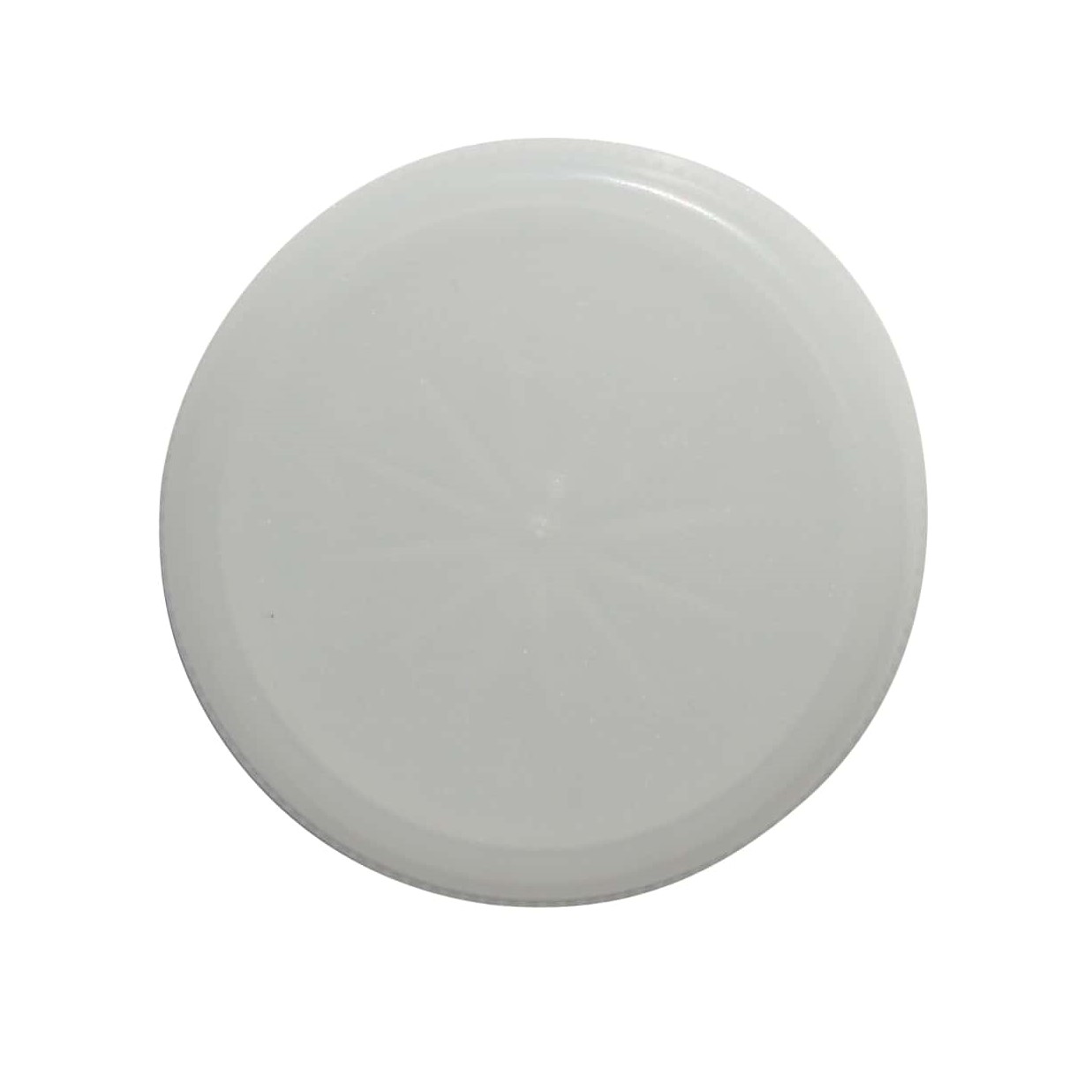 Navojni zamašek dvojni, plastika PE, bela, za ustje: PET 38 mm