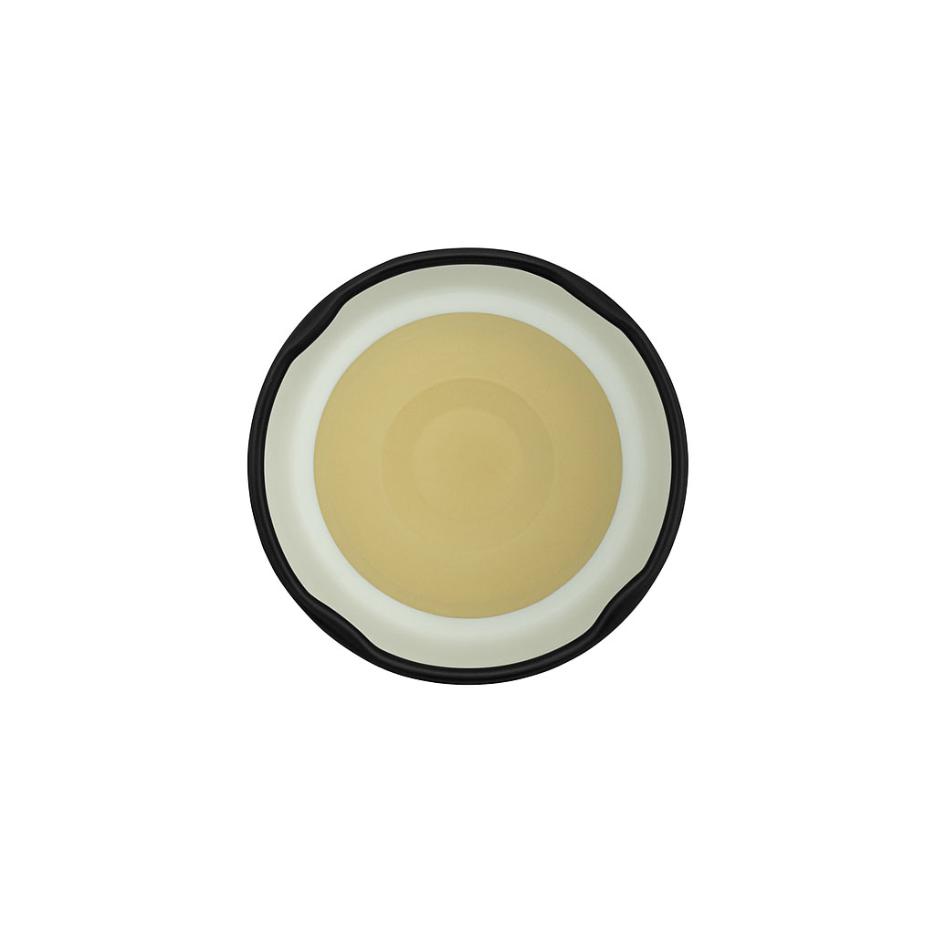 Twist-Off pokrovček, bel pločevina, črn, za odprtino: TO 48 Twist-Off pokrovček, bel pločevina, črn, za odprtino: TO 48