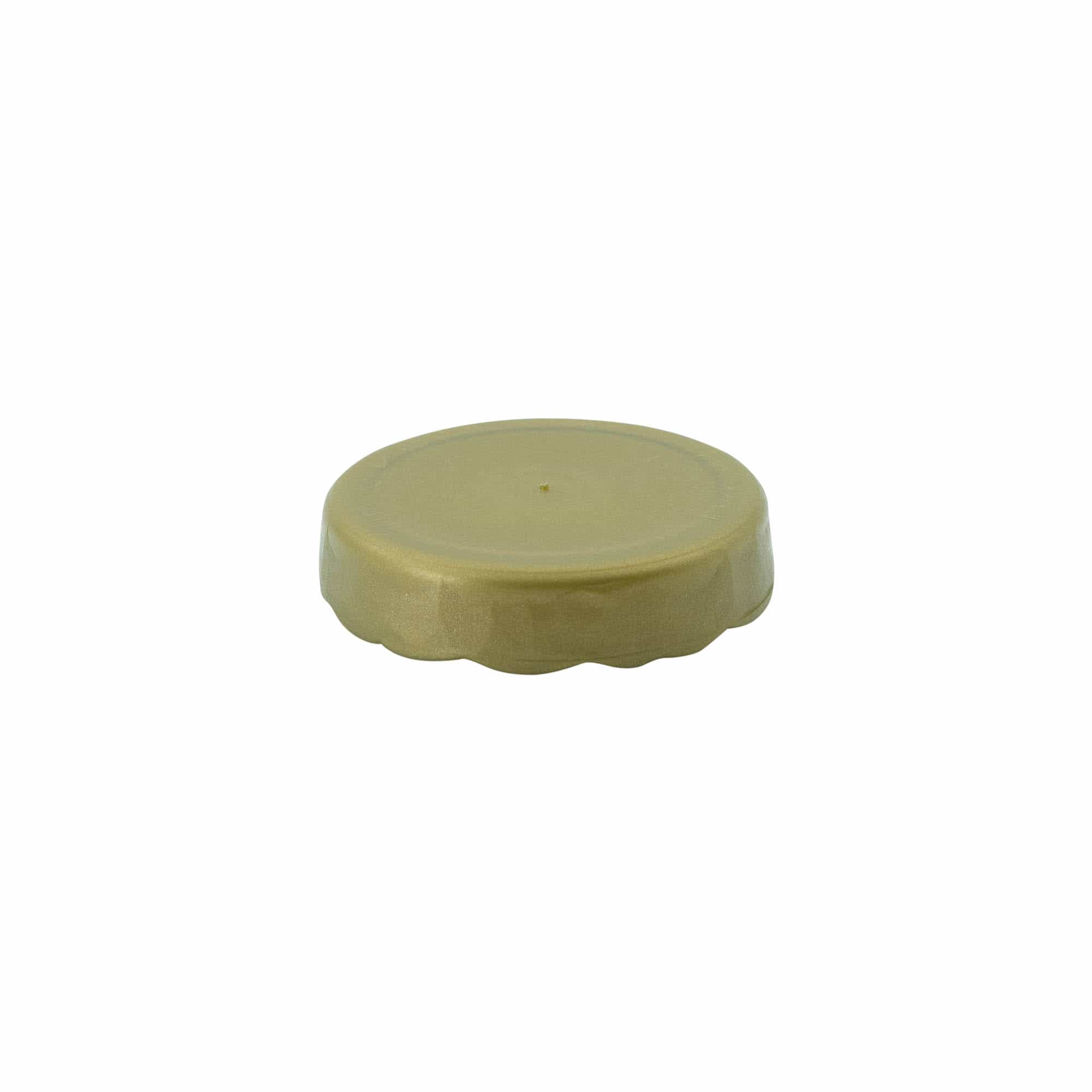 Pokrov z zavihkom za keramični lonec z ozkim vratom, HDPE plastika, zlata