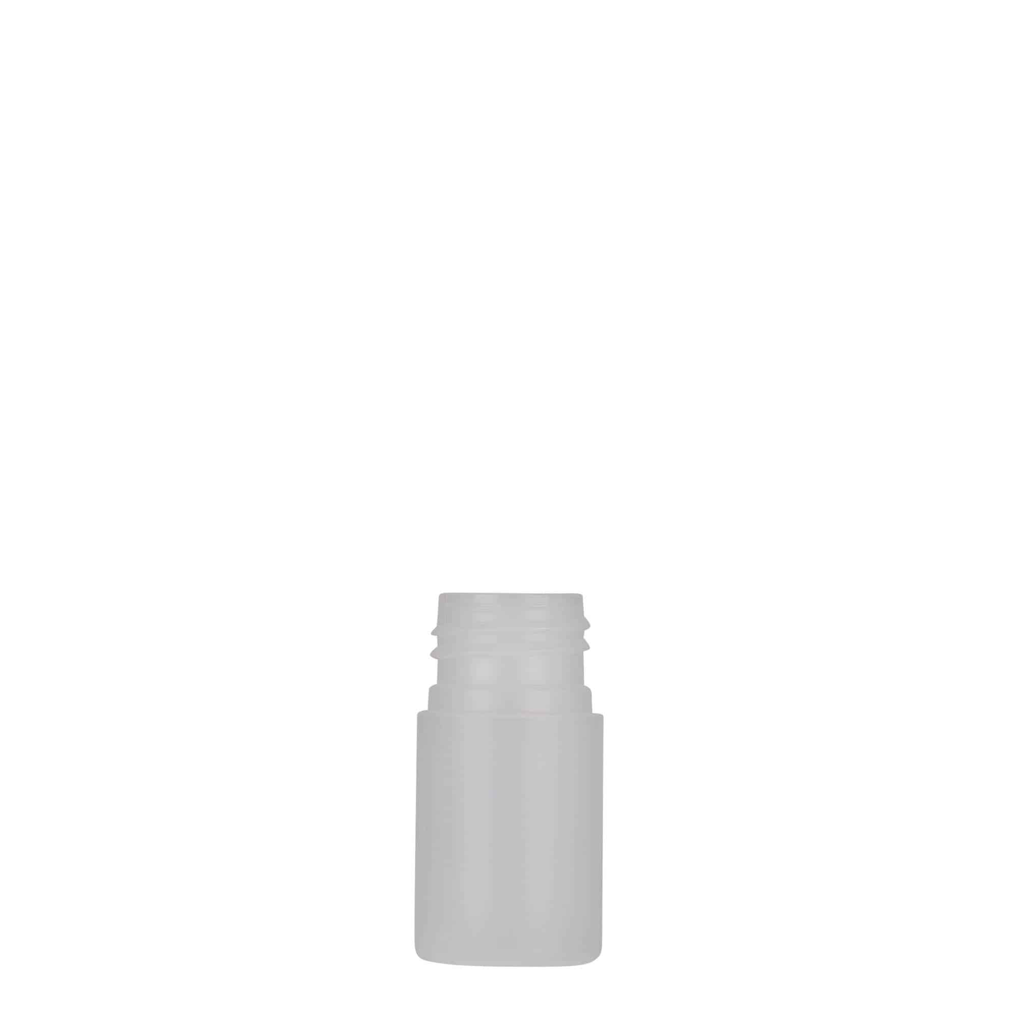 15 ml plastična steklenička 'Tuffy', HDPE, naravna, odprtina: 24/410