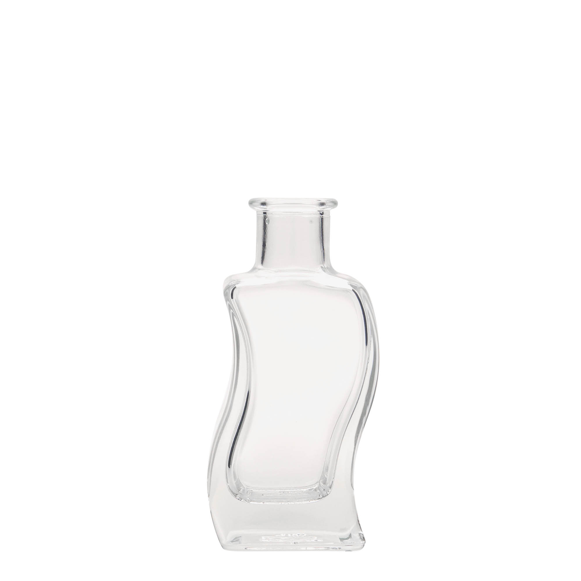 100 ml steklenička 'Val', kvadratna, odprtina: pluta 100 ml steklenička 'Val', kvadratna, odprtina: pluta