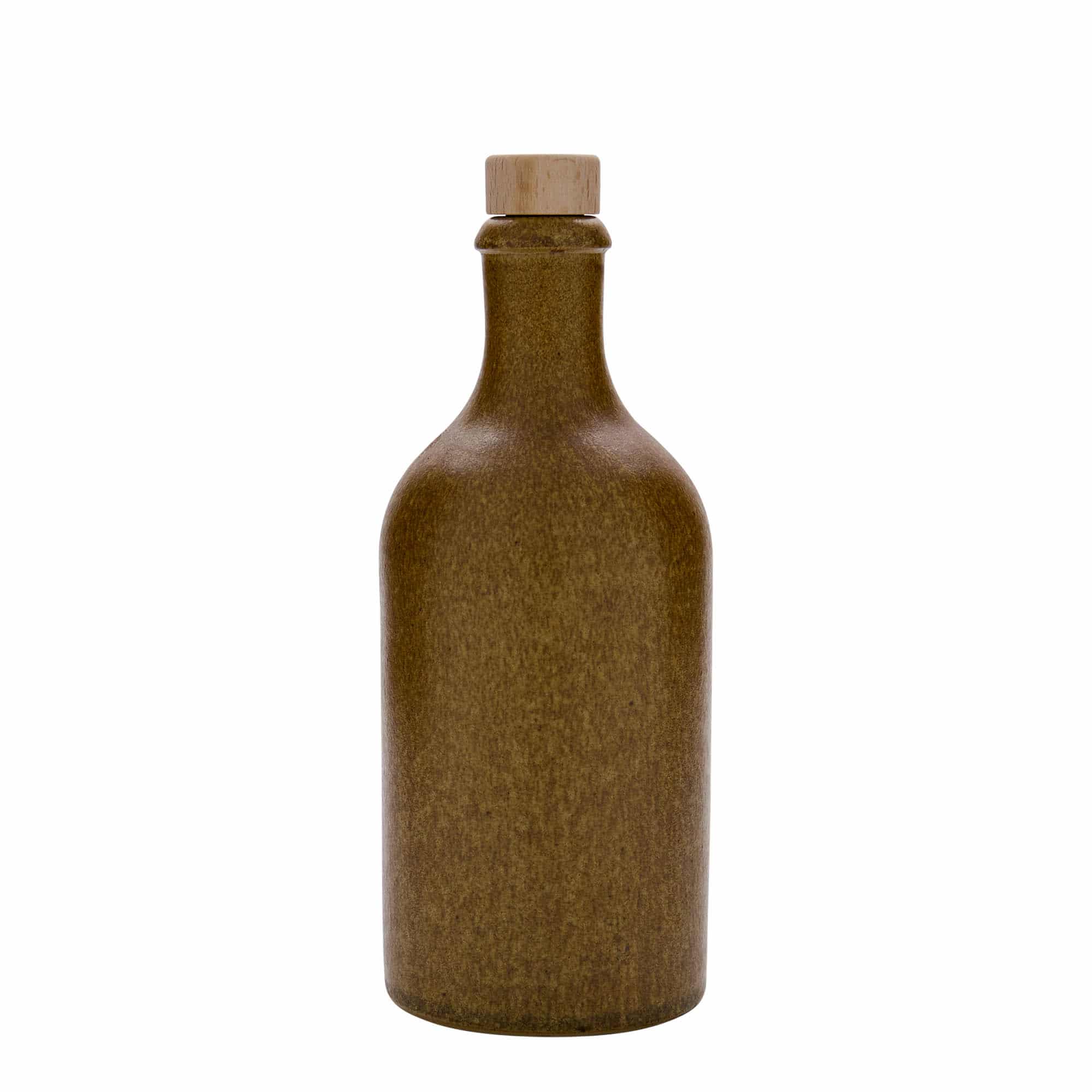 500 ml lončeni vrč, lončevina, rjavo-kristalna, motiv: pluta