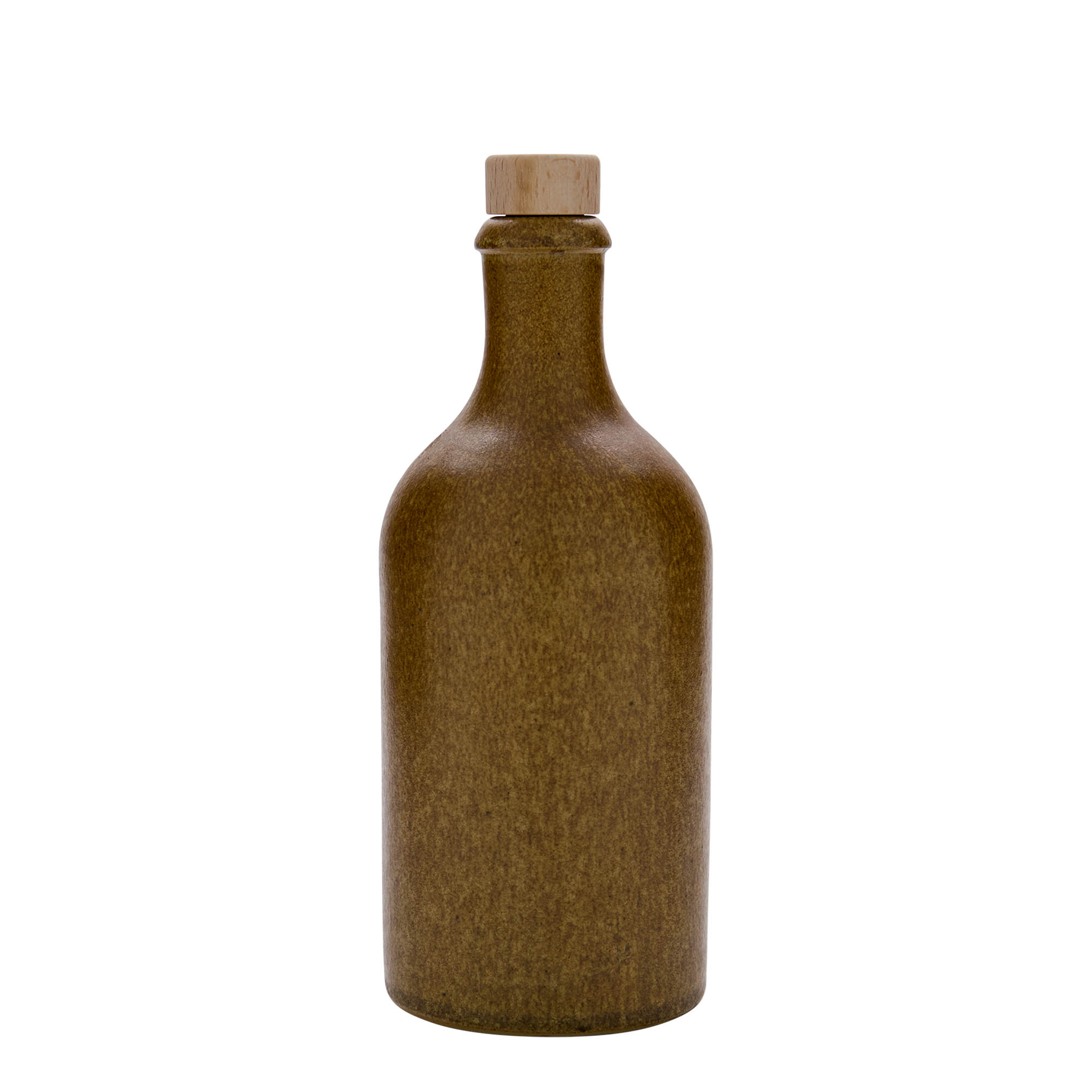 500 ml glineni vrč, kamenina, rjavo-kristalen, odprtina: pluta