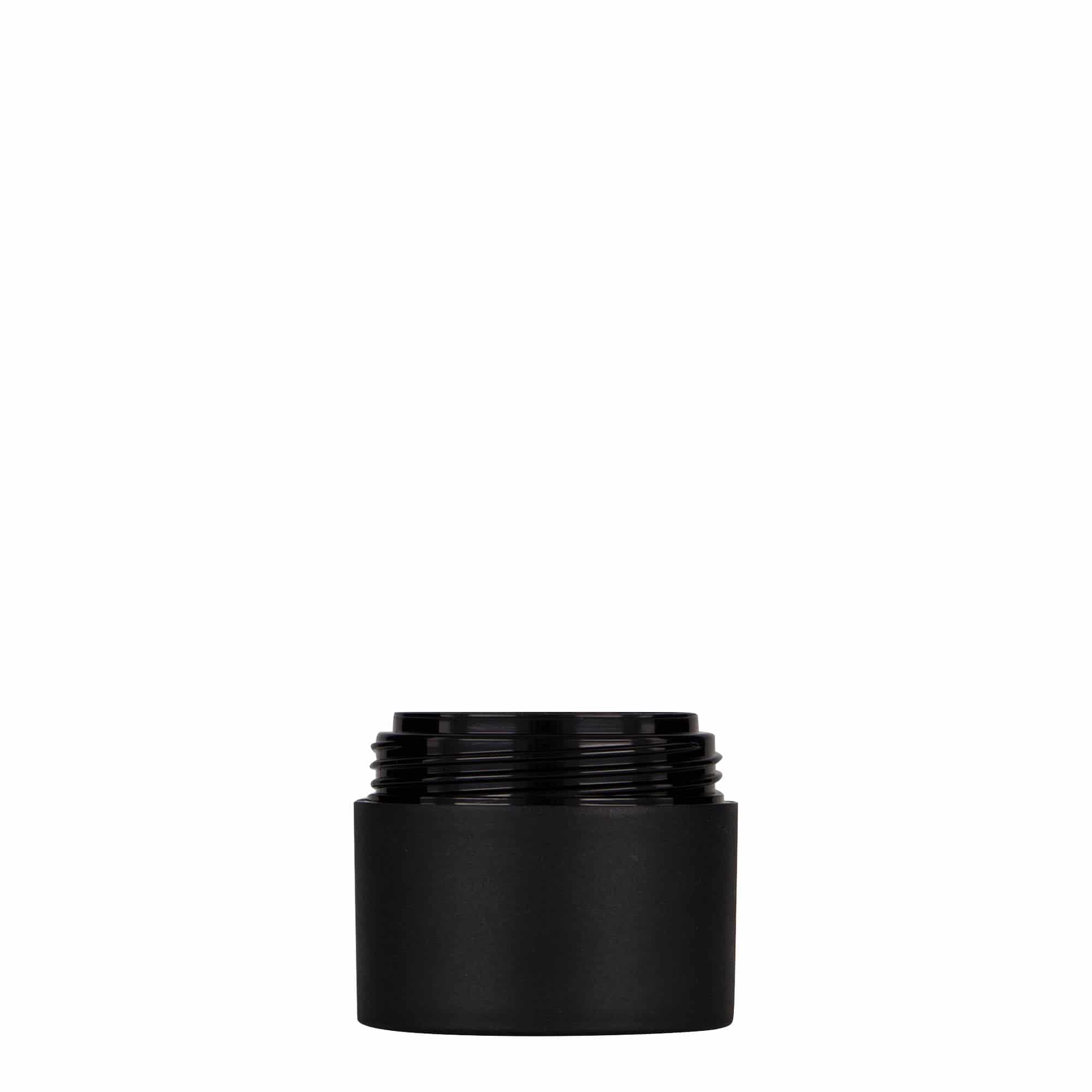 30 ml plastična posoda »Antonella«, PP, črna, ustje: navojni zamašek 30 ml plastična posoda »Antonella«, PP, črna, ustje: navojni zamašek