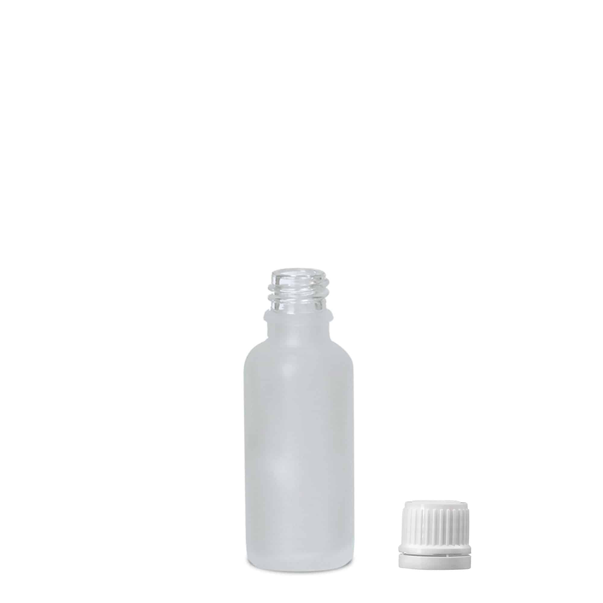 30 ml medicinska steklenička, steklo, matirano, odprtina: DIN 18