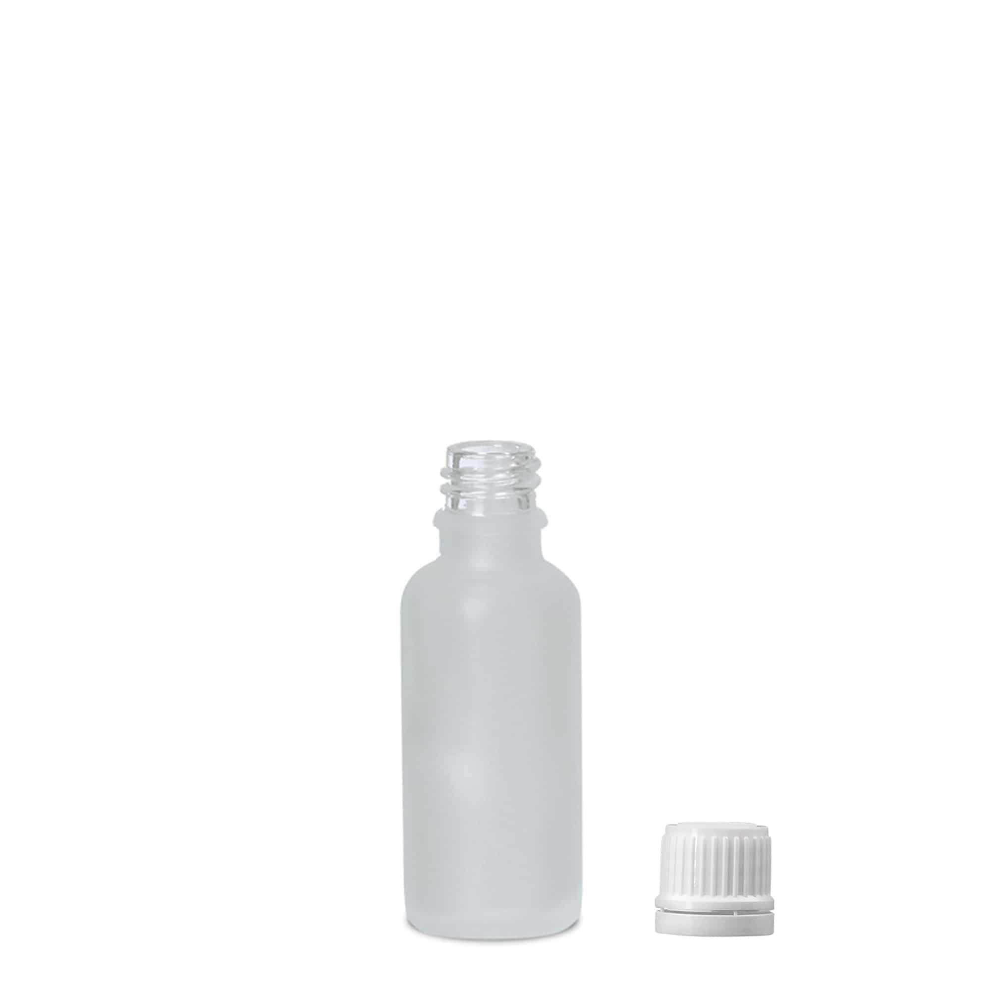 30 ml medicinska steklenička, steklo, matirano, odprtina: DIN 18