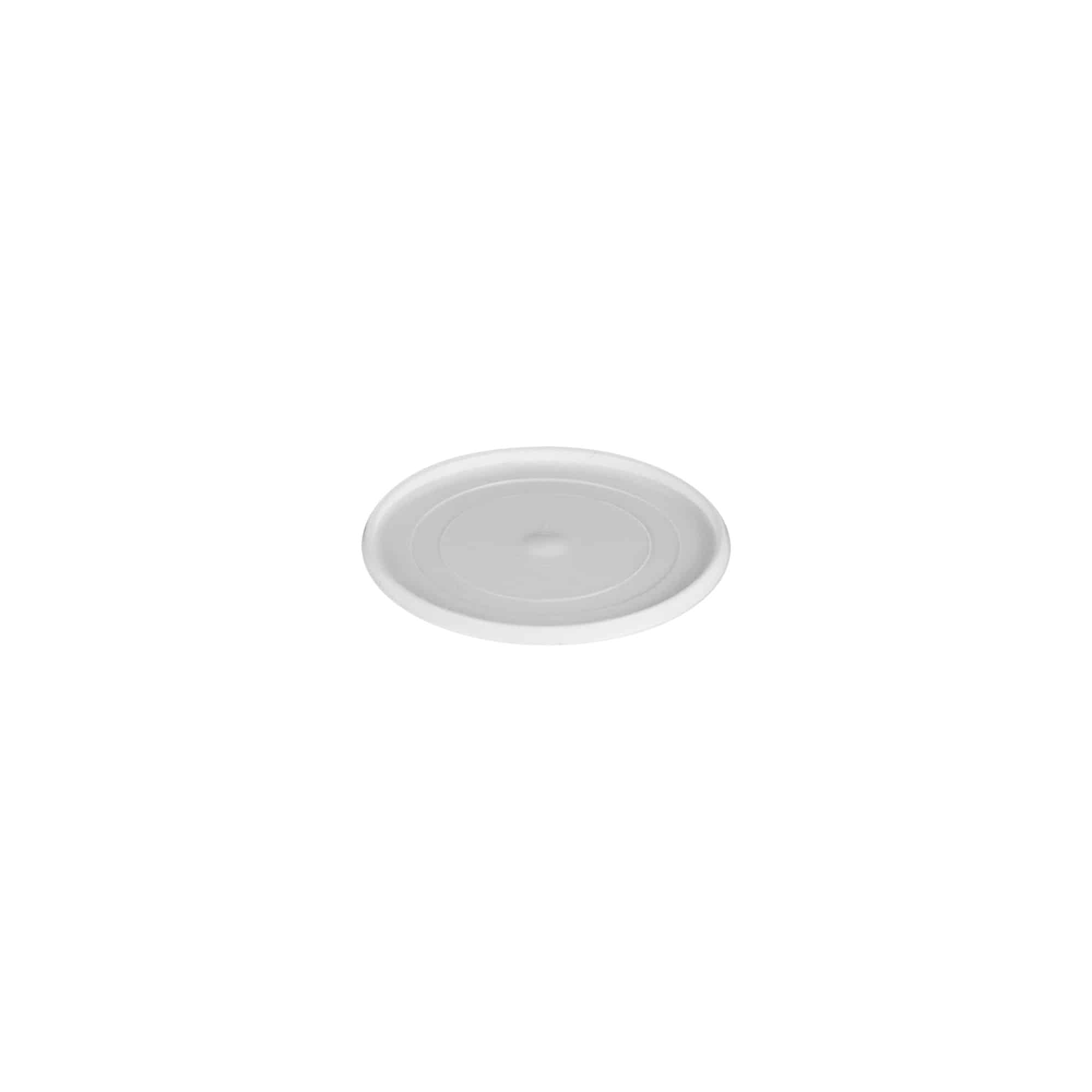 Pokrovna plošča za 5 ml 'Bianca', PP-plastika, bela