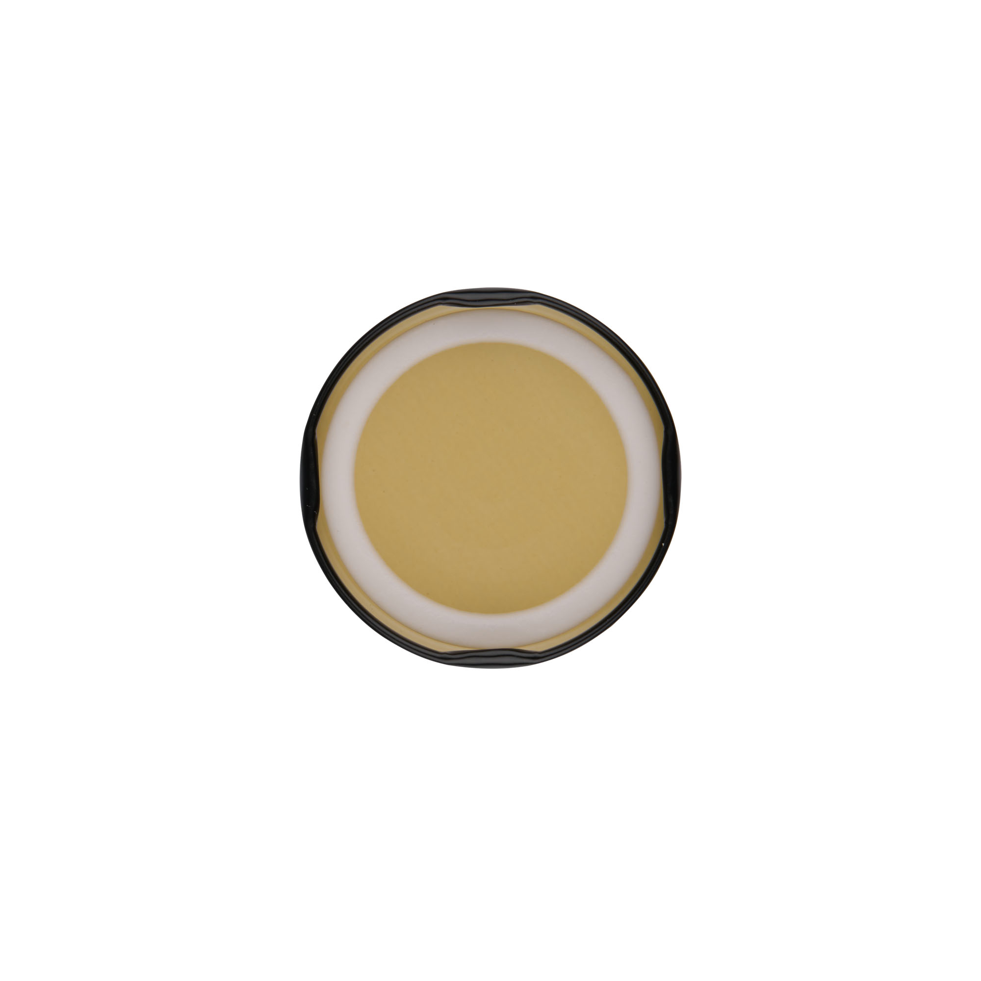 Twist-Off pokrovček, bel pločevina, črn, za odprtino: TO 58