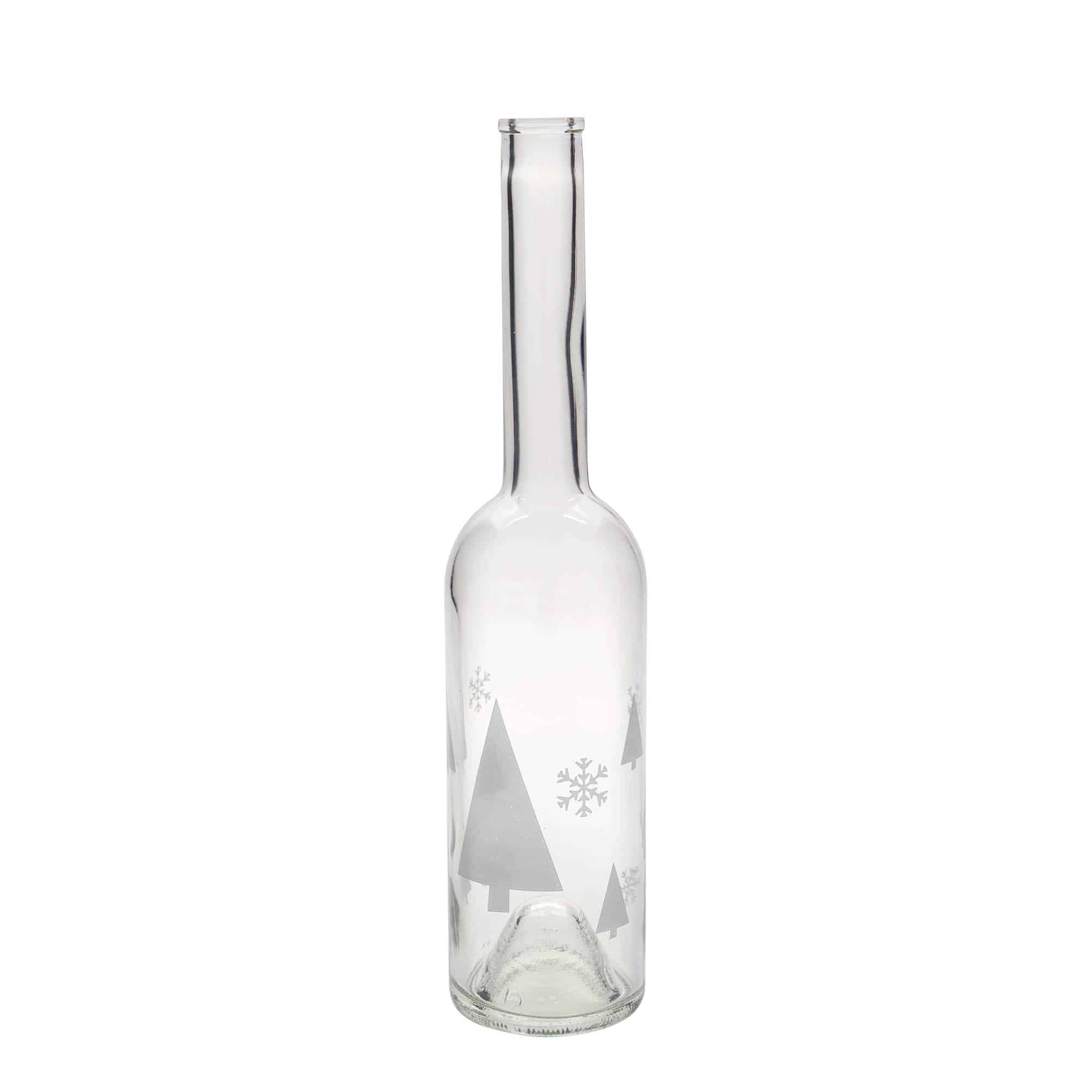 500 ml steklena steklenica »Opera«, motiv: snežinke, ustje: pluta 500 ml steklena steklenica »Opera«, motiv: snežinke, ustje: pluta