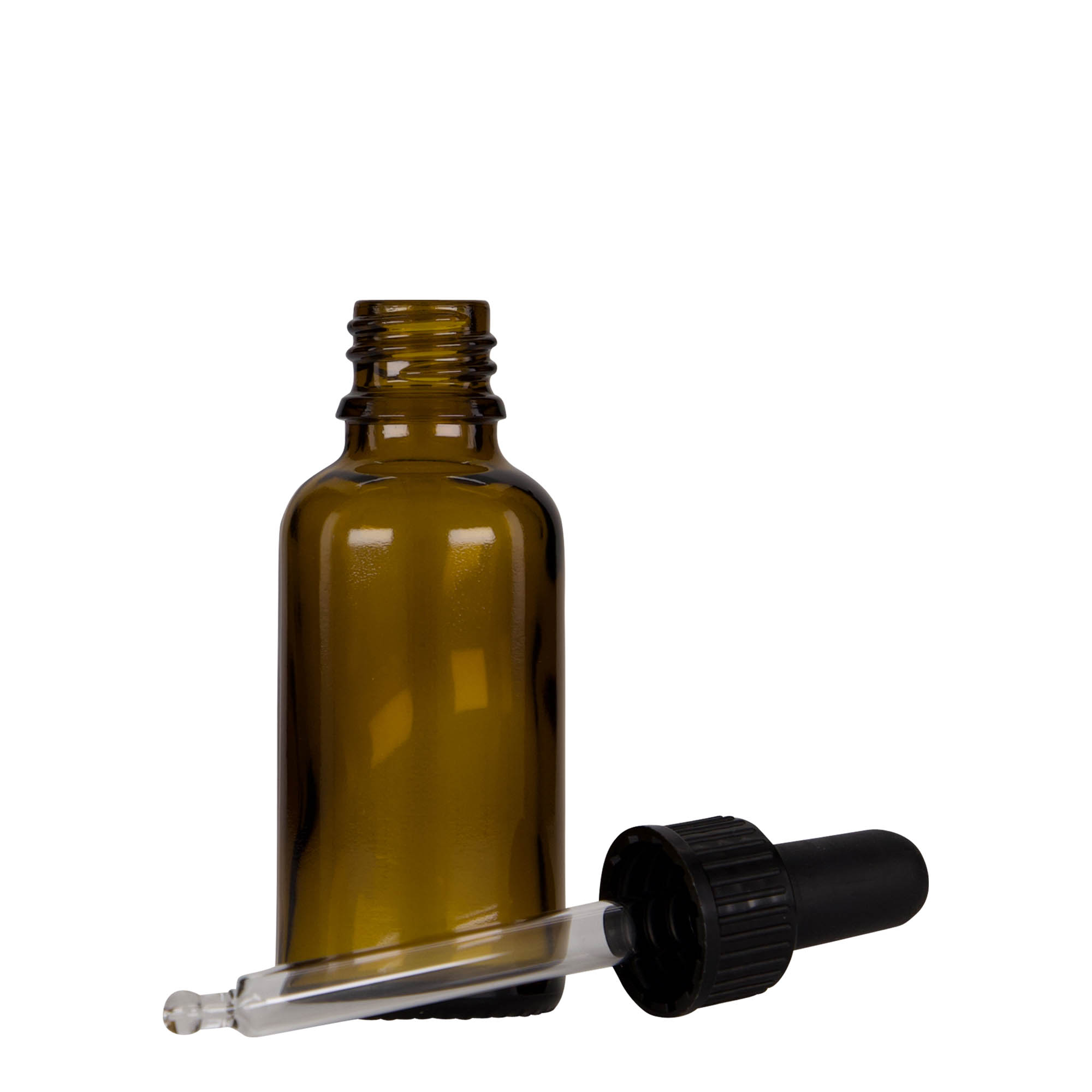 30 ml steklenička z kapalko za medicino, steklo, rjavo-črna, odprtina: DIN 18 30 ml steklenička z kapalko za medicino, steklo, rjavo-črna, odprtina: DIN 18