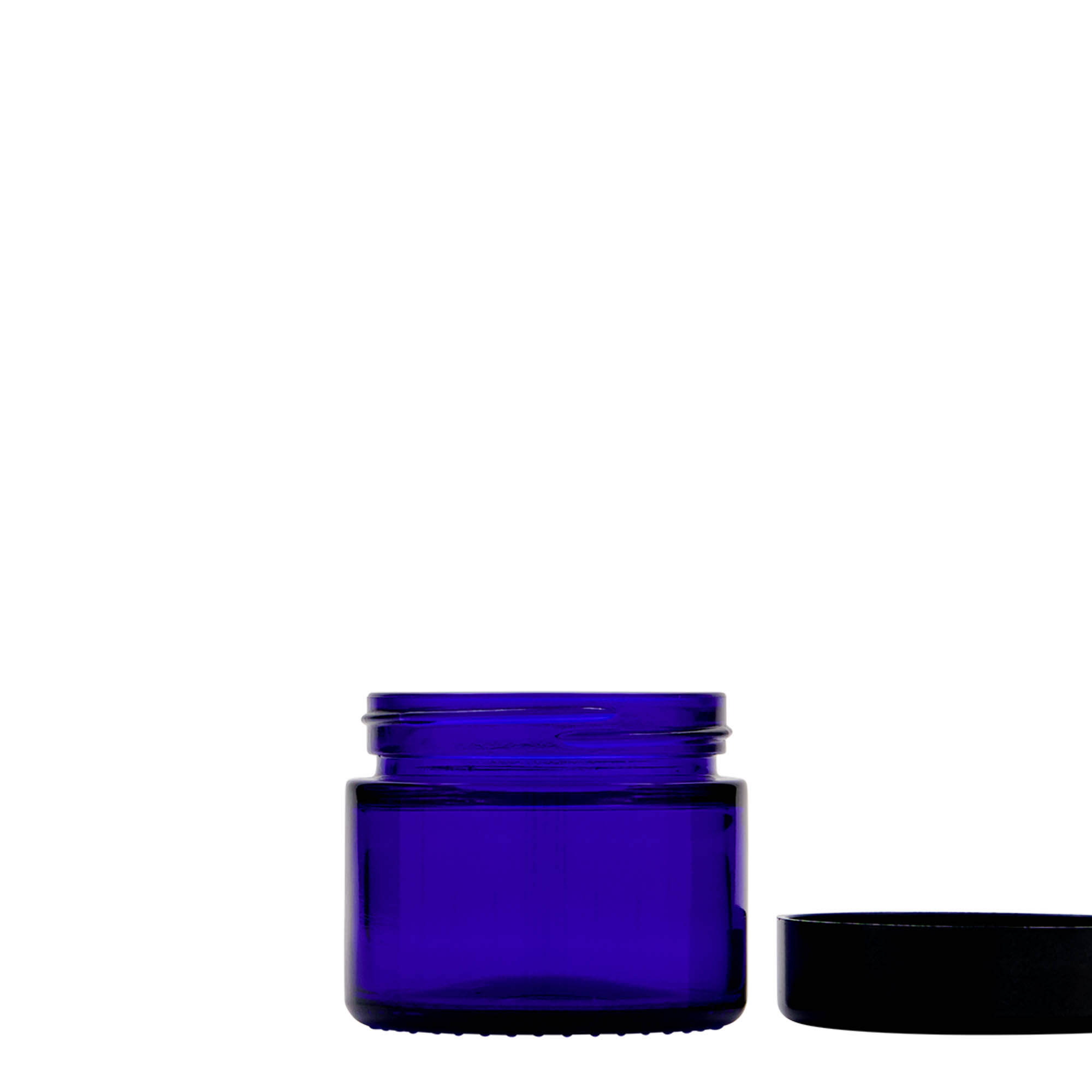 50 ml lonček 'Blue Edition', steklo, kraljevsko modra, odprtina: navojni pokrov 50 ml lonček 'Blue Edition', steklo, kraljevsko modra, odprtina: navojni pokrov