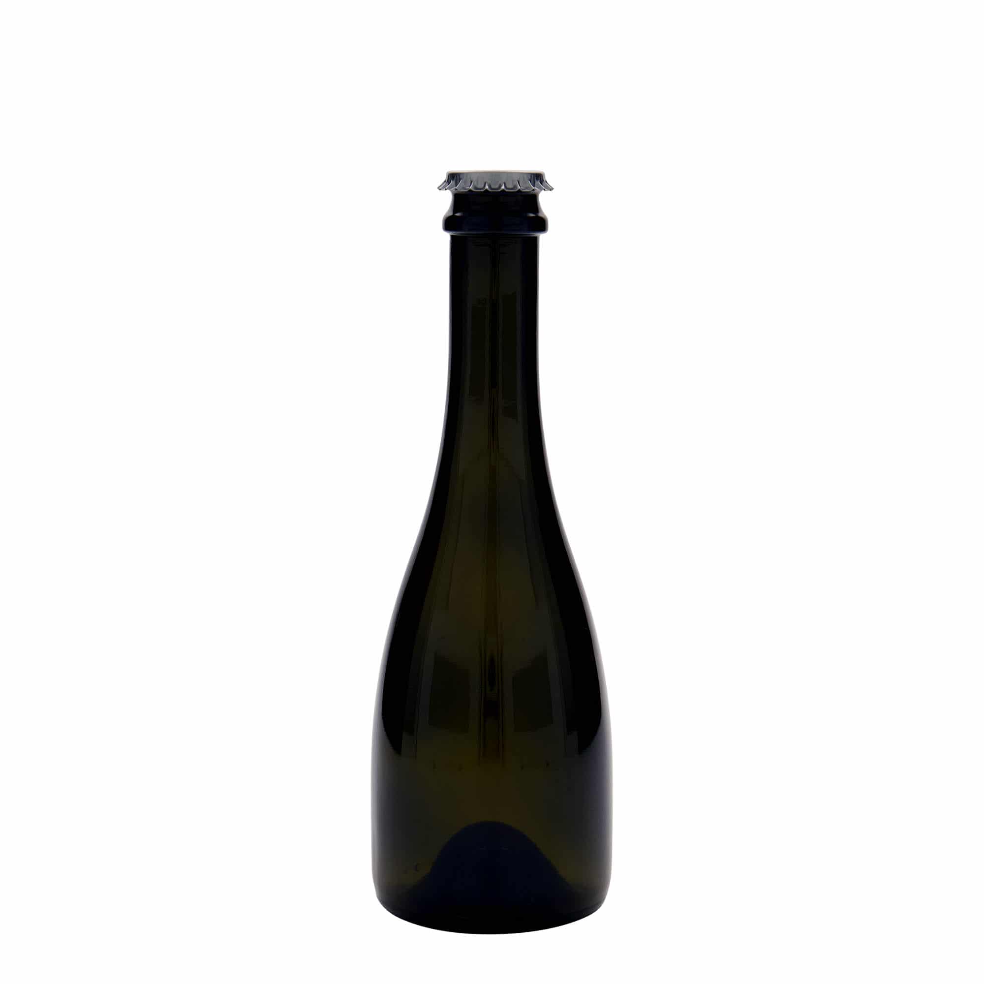 330 ml steklenica za pivo/sekt »Tosca«, steklo, antično zelena, ustje: kronski zamašek