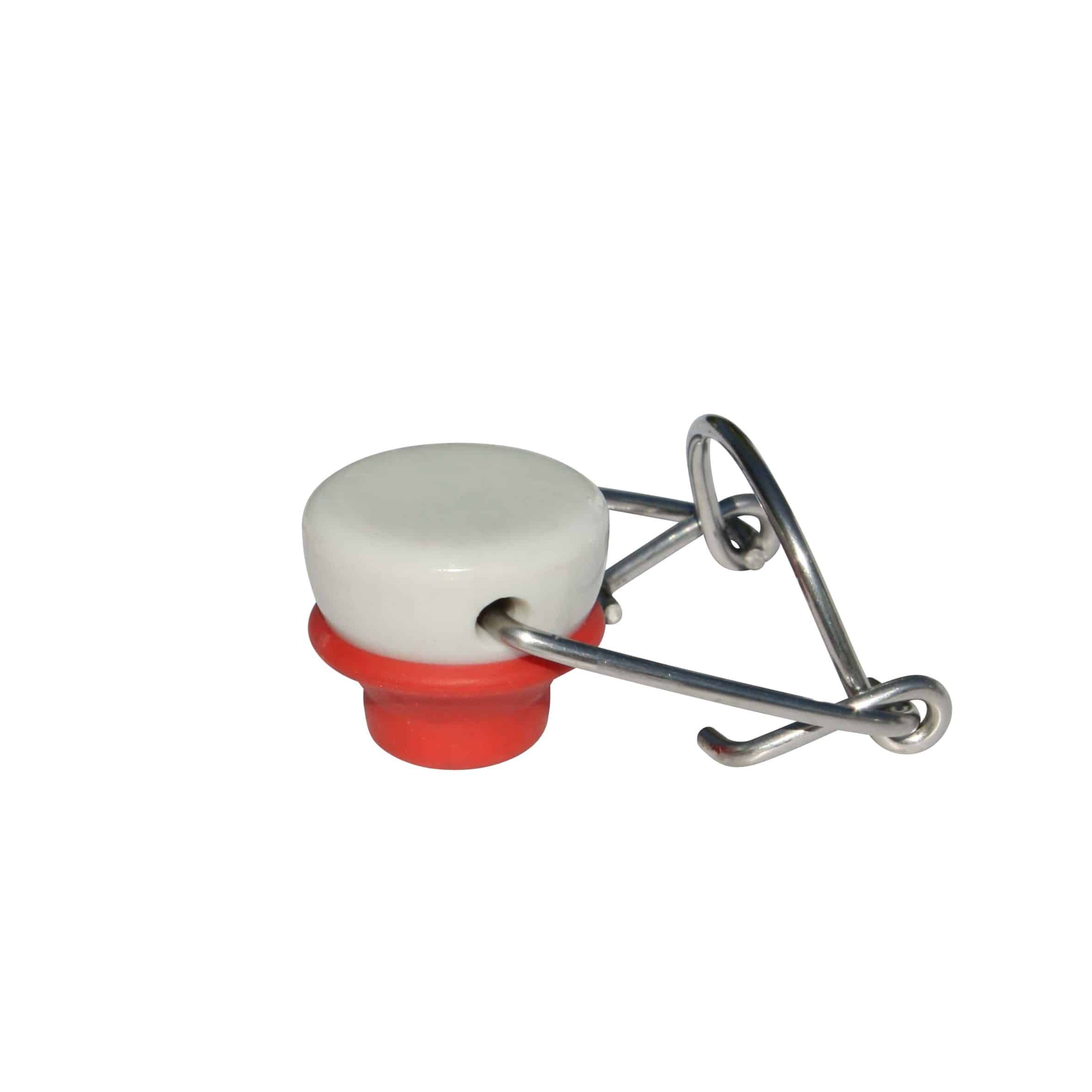 Sponka za okvir, posebna velikost, plastika, rdeče-bela Sponka za okvir, posebna velikost, plastika, rdeče-bela